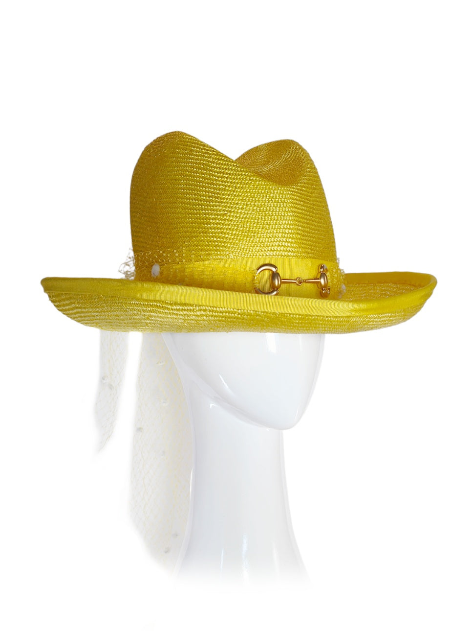 Bespoke Annie fedora crafted from straw – designed for fashions on the field by Kathryn Lee