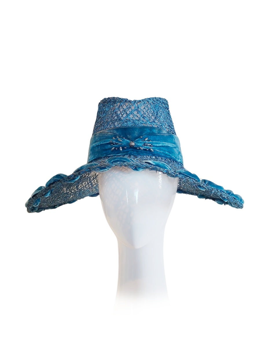 Couture fedora Bayou featuring pearl – occasion headwear for spring racing carnival