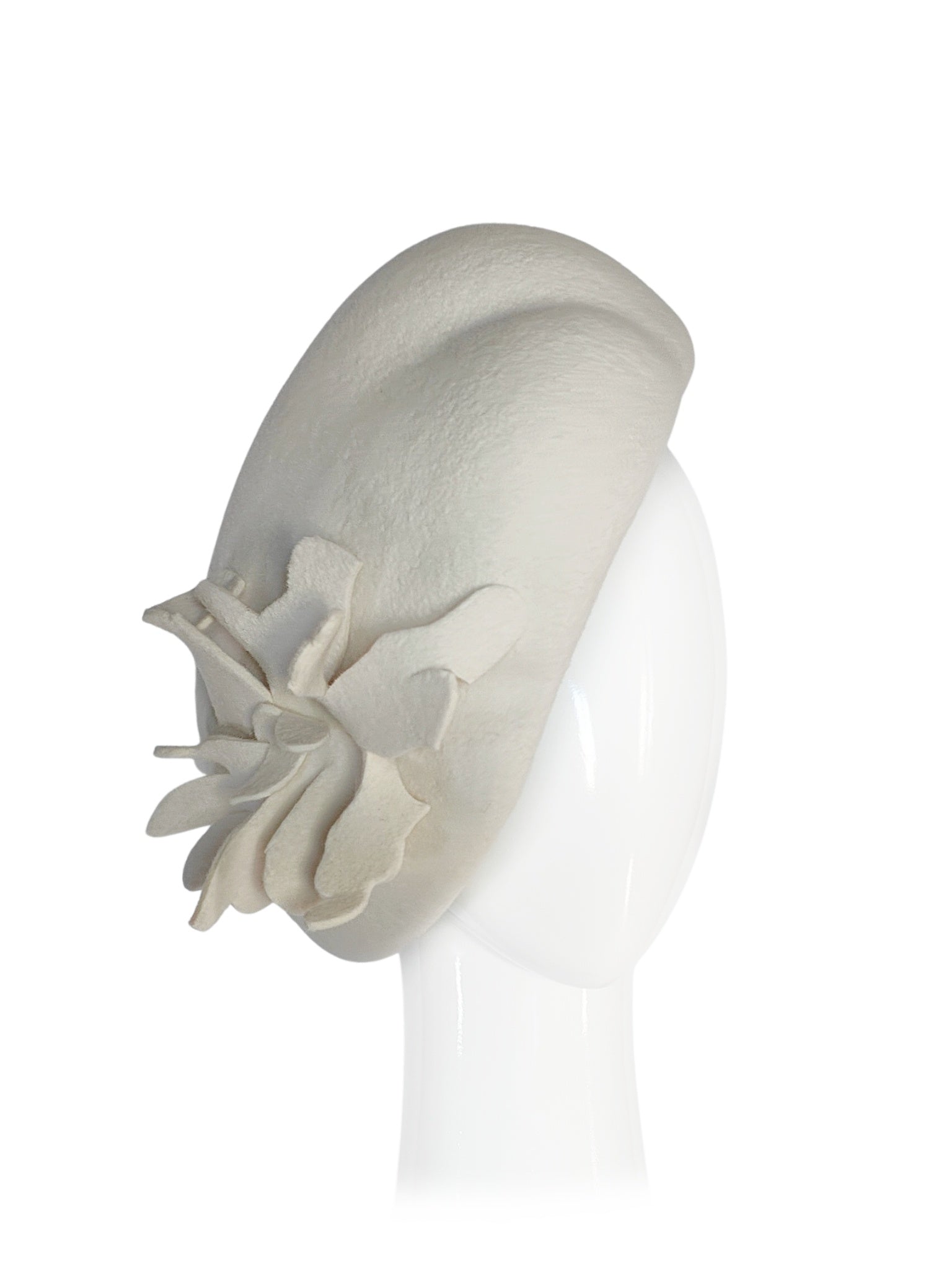Kathryn Lee Millinery Brianne beret featuring felt – Australian couture headwear