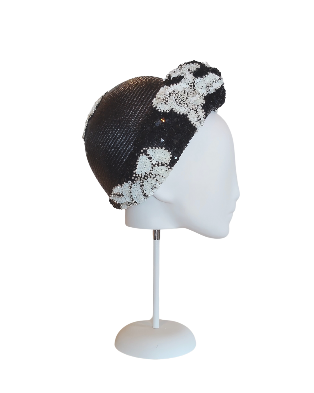 Kathryn Lee Millinery Carmen turban featuring straw – Australian couture headwear
