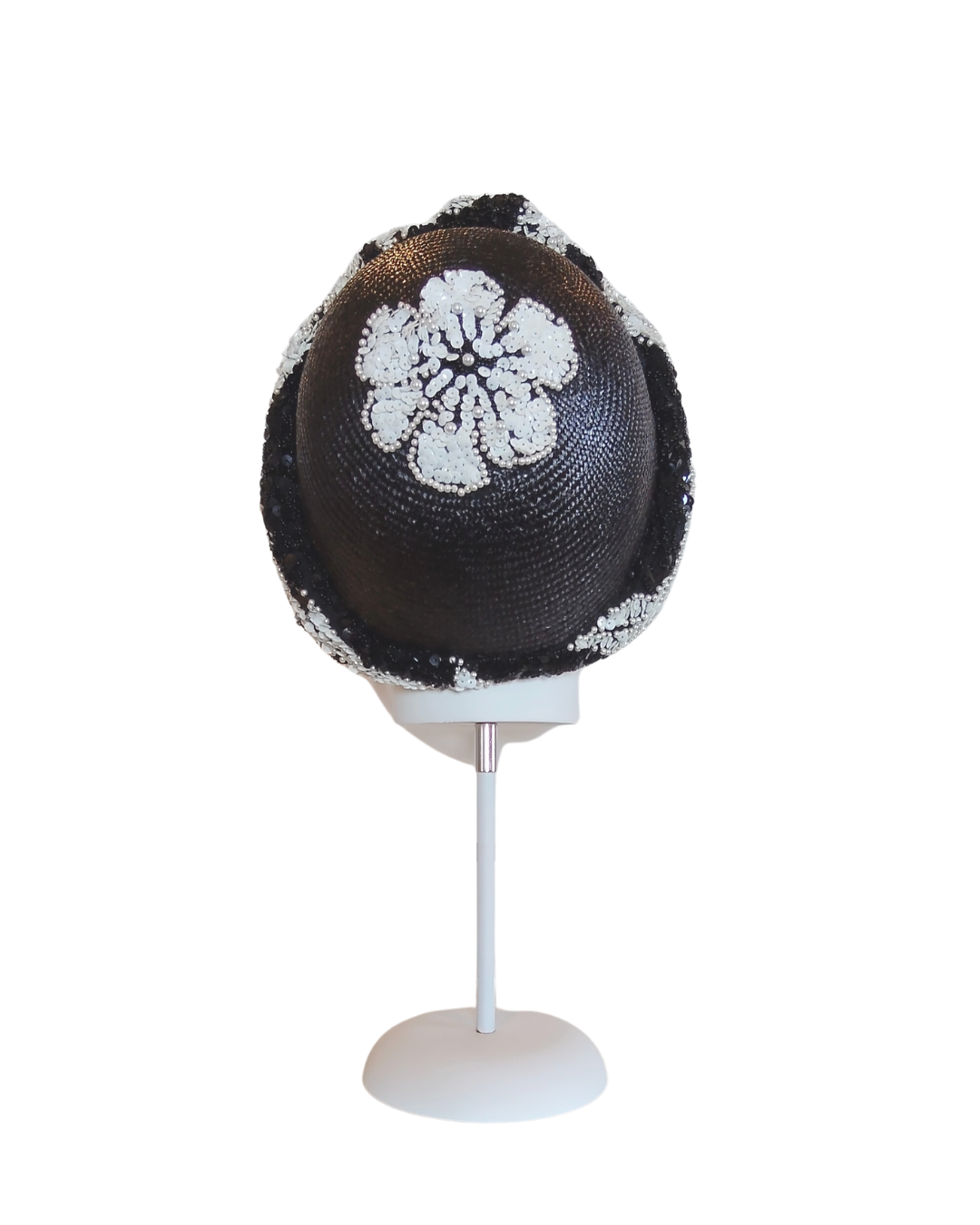 Carmen turban – artisan millinery featuring straw for Flemington and beyond