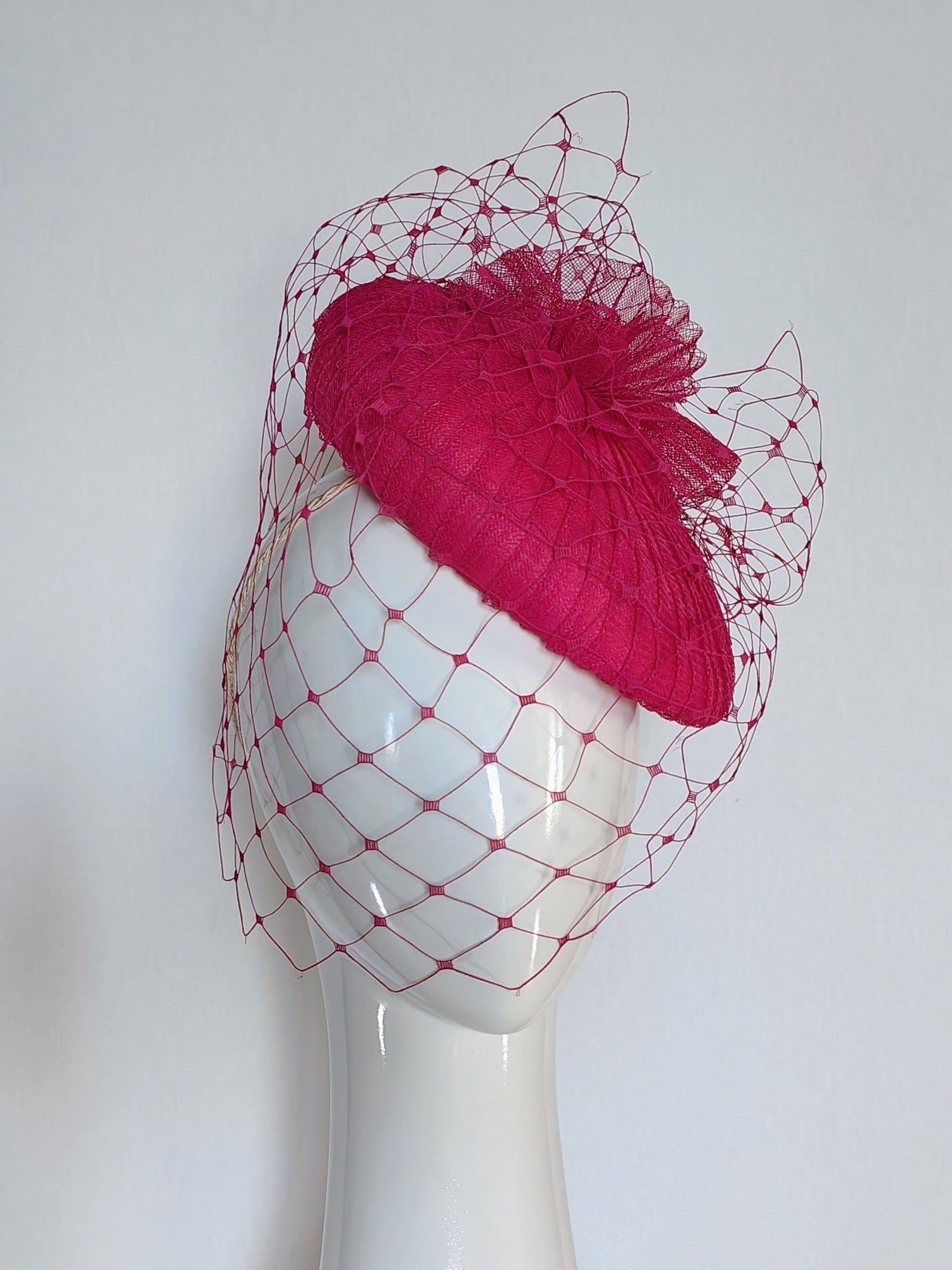 Hot pink cap Cerise – handmade in Sydney by Kathryn Lee