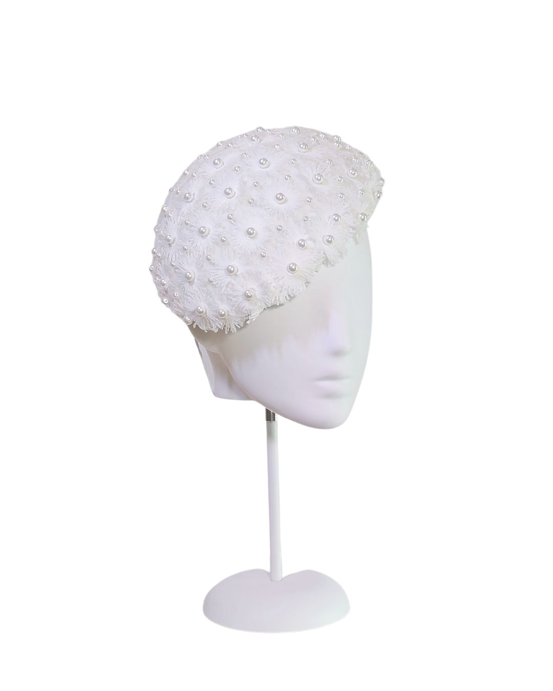 Florette handcrafted headpiece crafted from pearl and crystal – perfect for fashions on the field and garden party