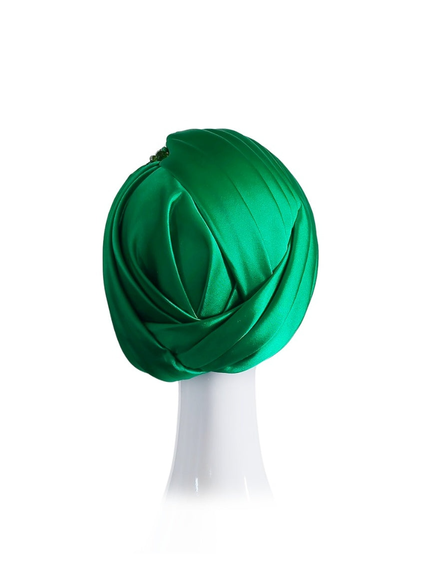 Grace turban from the Kathryn Lee Millinery collection featuring silk