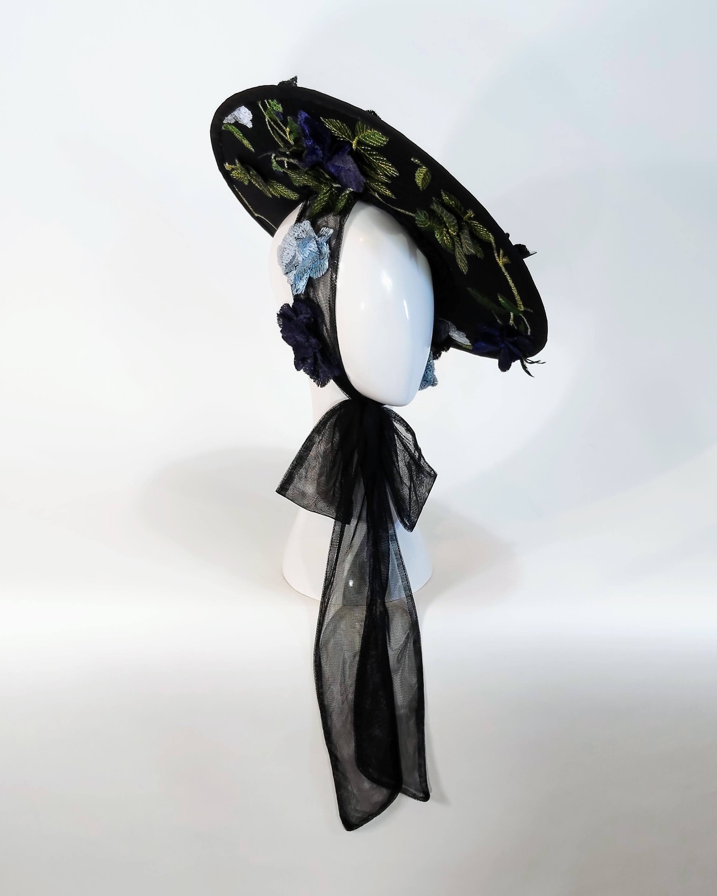 It Girl Flora saucer hat – artisan millinery for Derby Day and beyond
