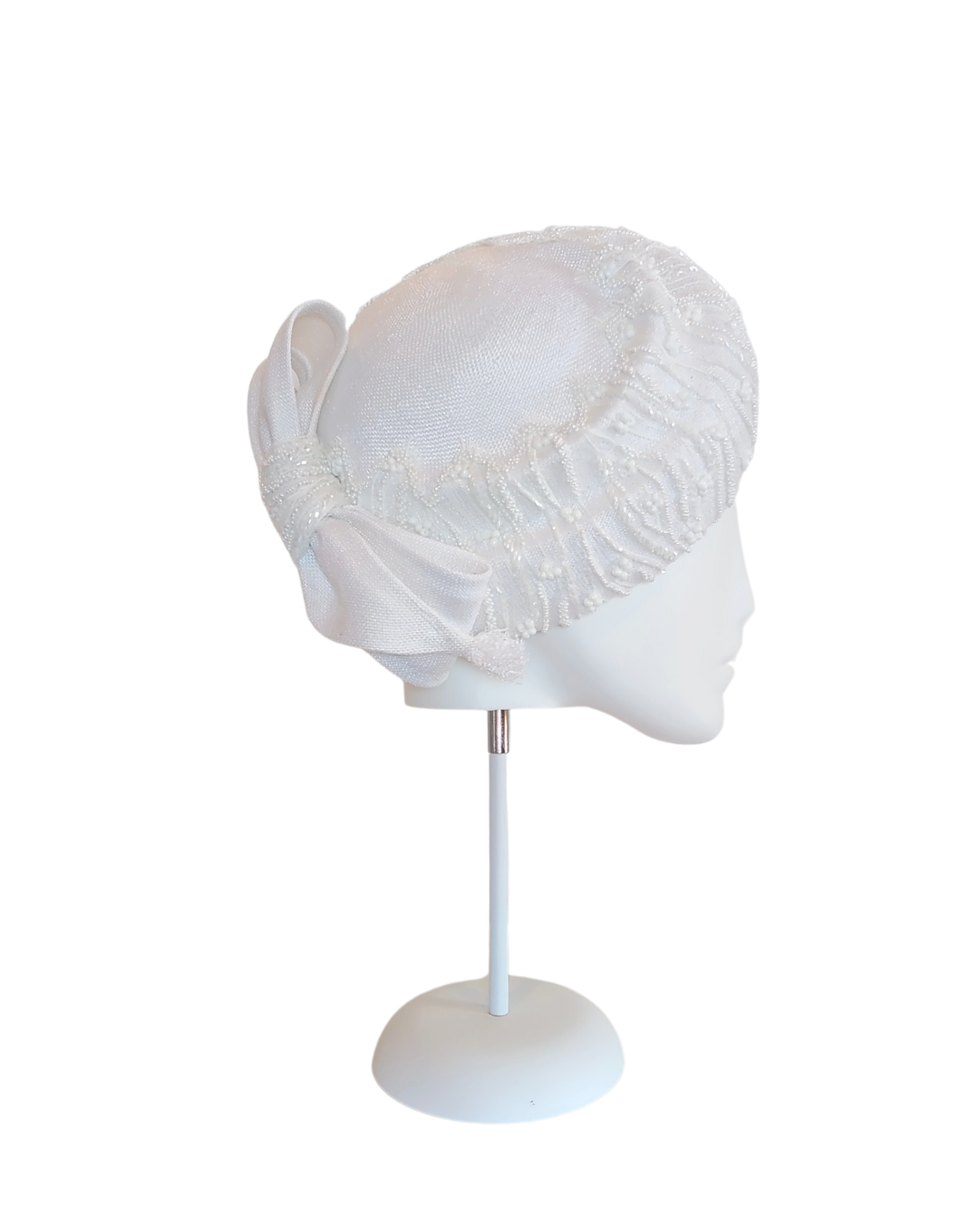 Juliet handcrafted beret crafted from straw and lace – perfect for Melbourne Cup and Kentucky Derby