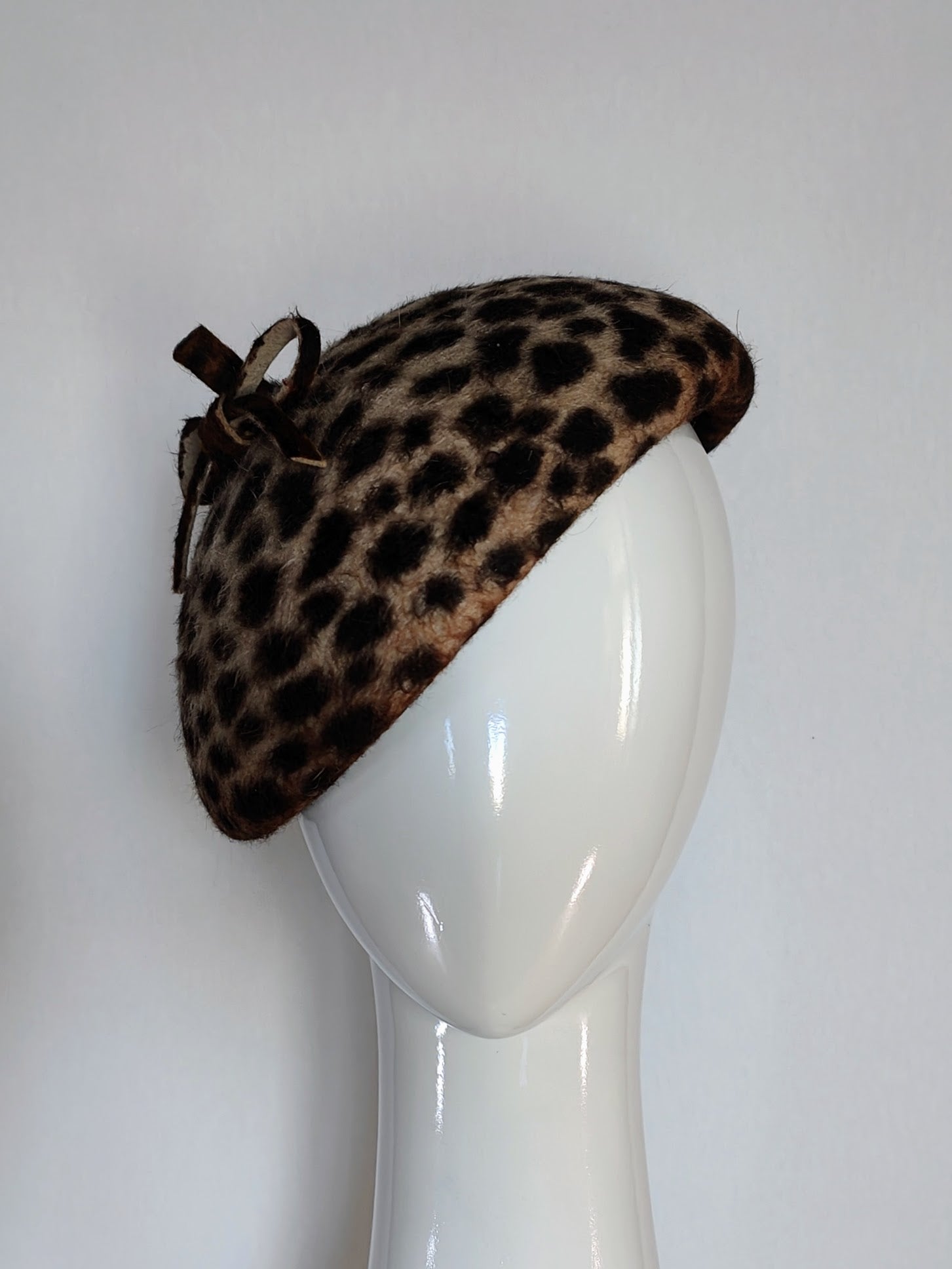 Bespoke Kat beret crafted from felt – designed for fashions on the field by Kathryn Lee