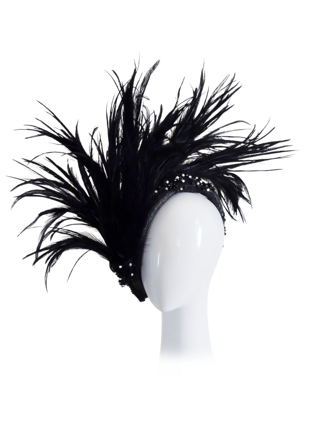 Designer Black beret Miss Russell crafted from straw and lace – Kathryn Lee Millinery Australia