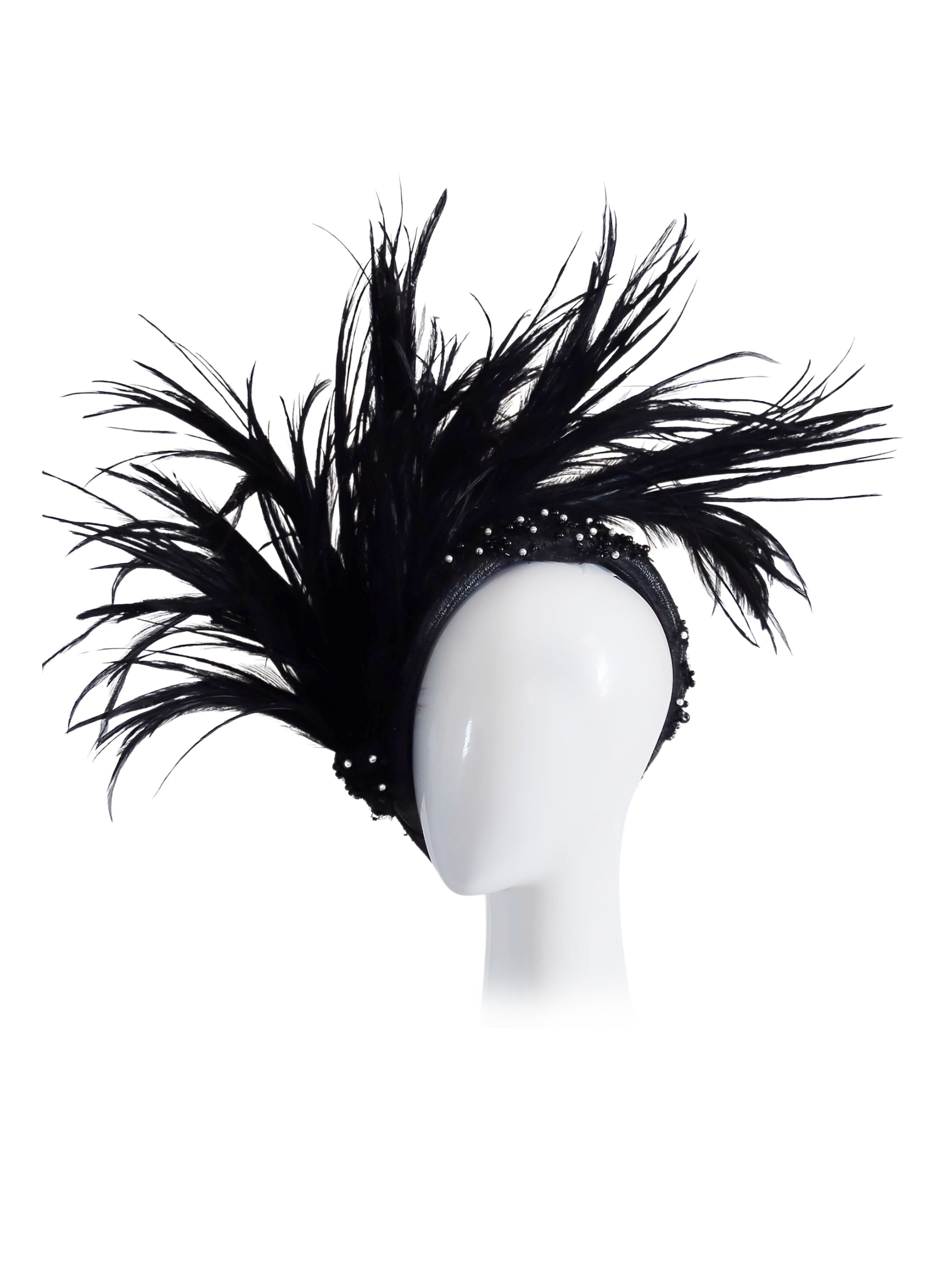 Miss Russell beret – artisan millinery featuring straw and lace for Oaks Day and beyond