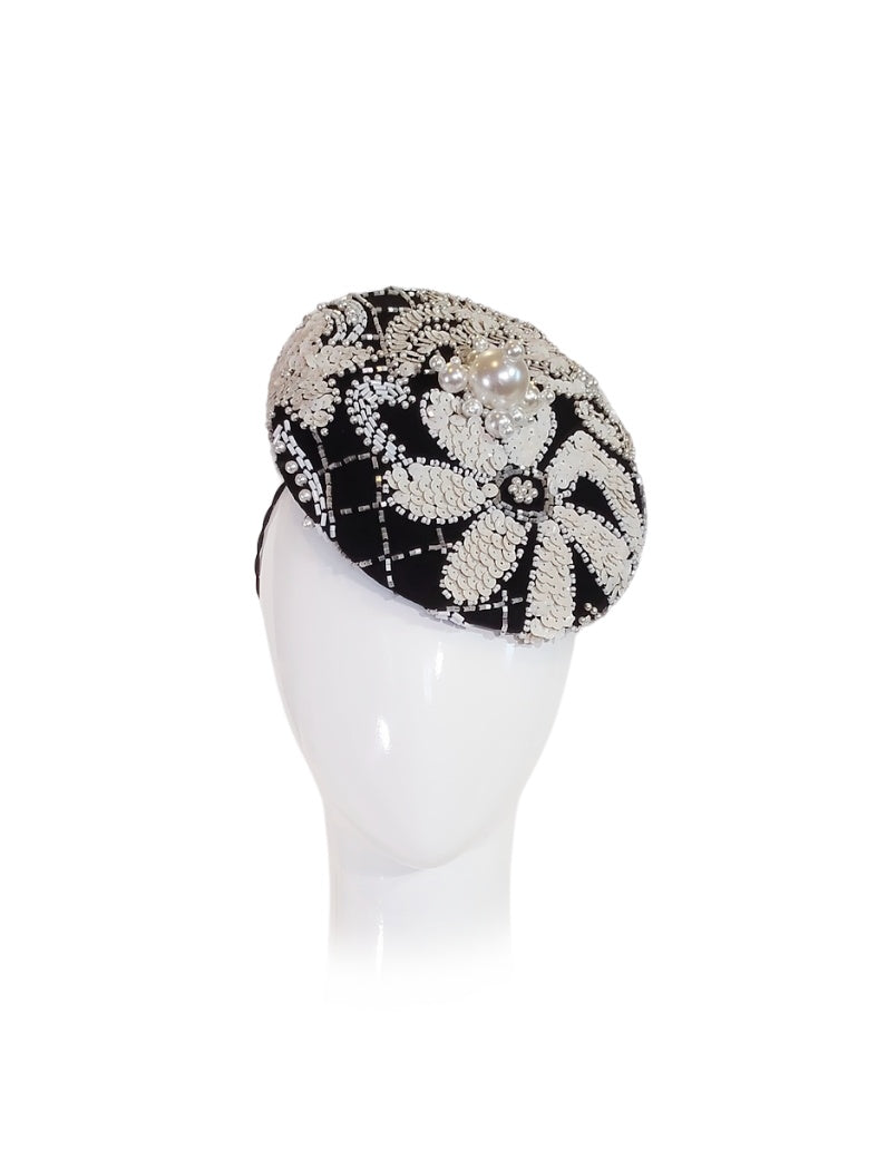 Handcrafted cap Miss YSL – Kathryn Lee bespoke collection