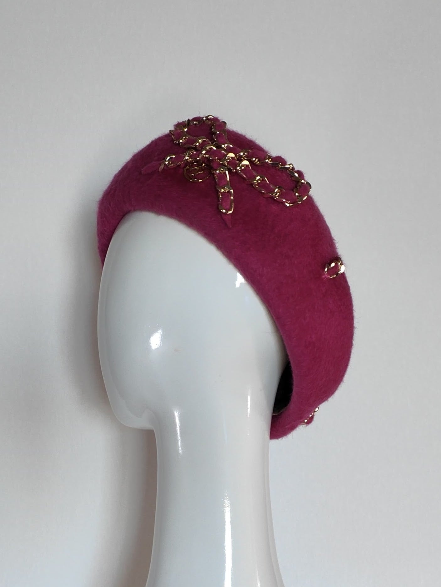 Couture beret Poppy featuring felt – occasion headwear for Royal Randwick