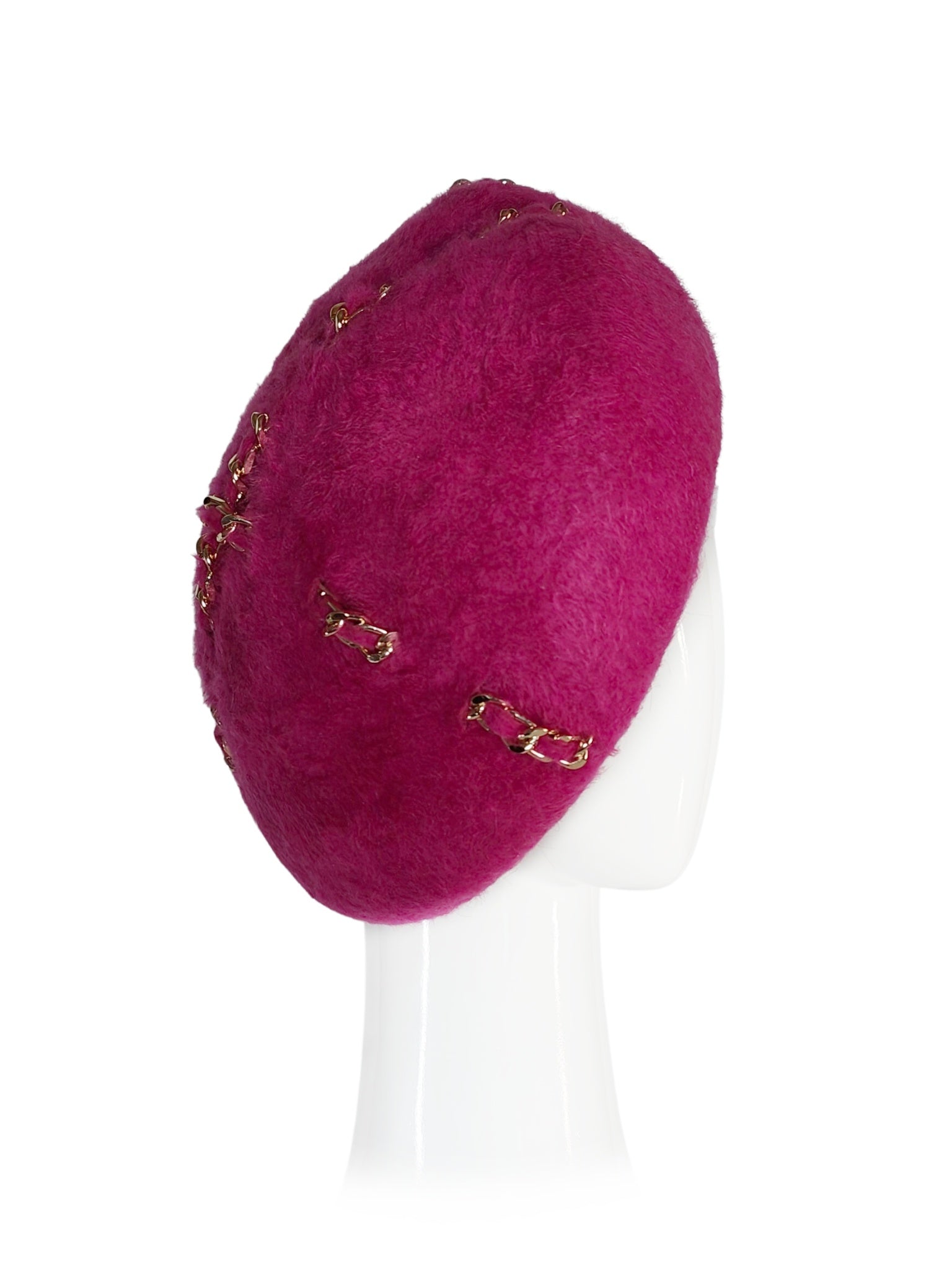 Poppy handcrafted beret crafted from felt – perfect for wedding and garden party