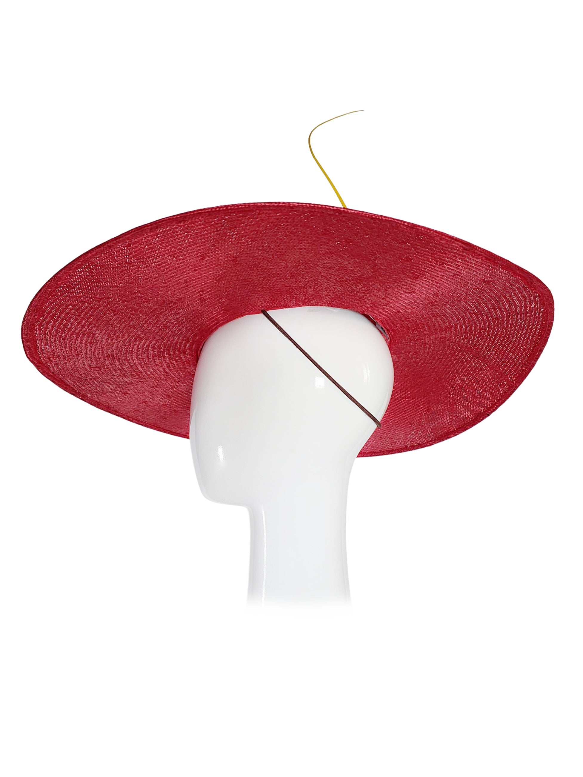 Bespoke Roberta fedora crafted from straw – designed for garden party by Kathryn Lee