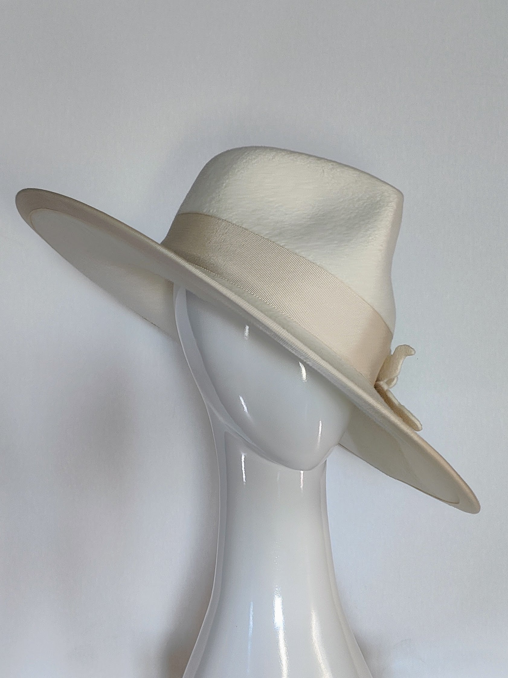 Kathryn Lee Millinery Tilly fedora featuring felt – Australian couture headwear
