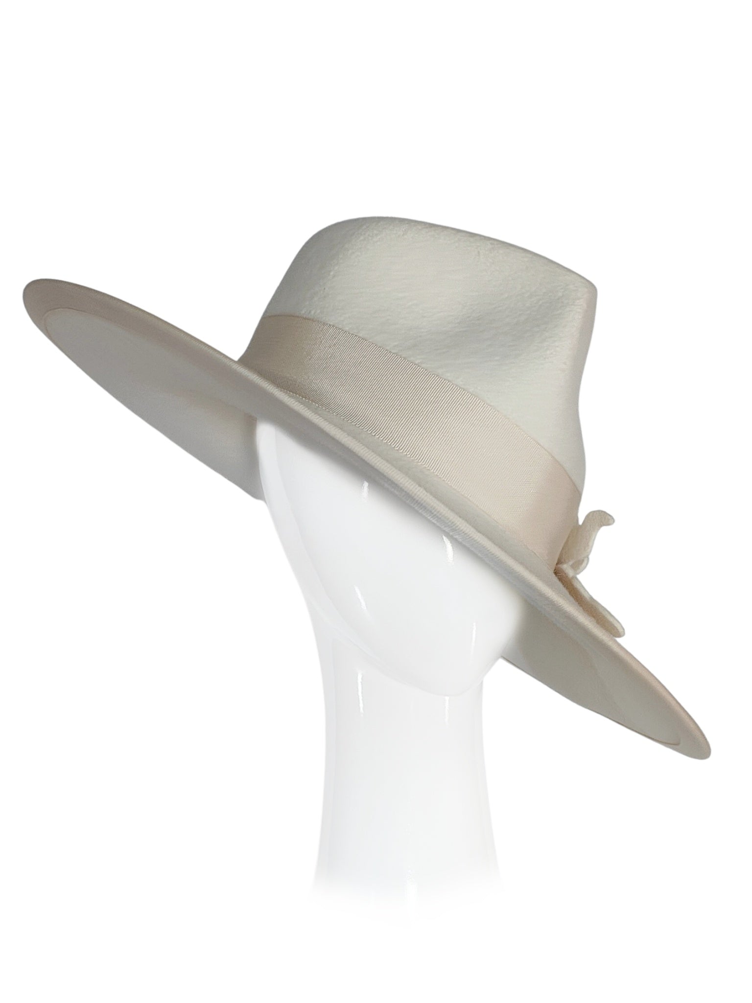 Bespoke Tilly fedora crafted from felt – designed for spring racing carnival by Kathryn Lee