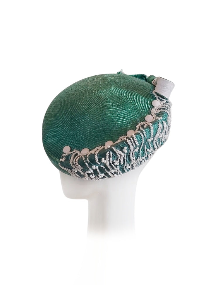 Green beret Verte – handmade in Sydney by Kathryn Lee