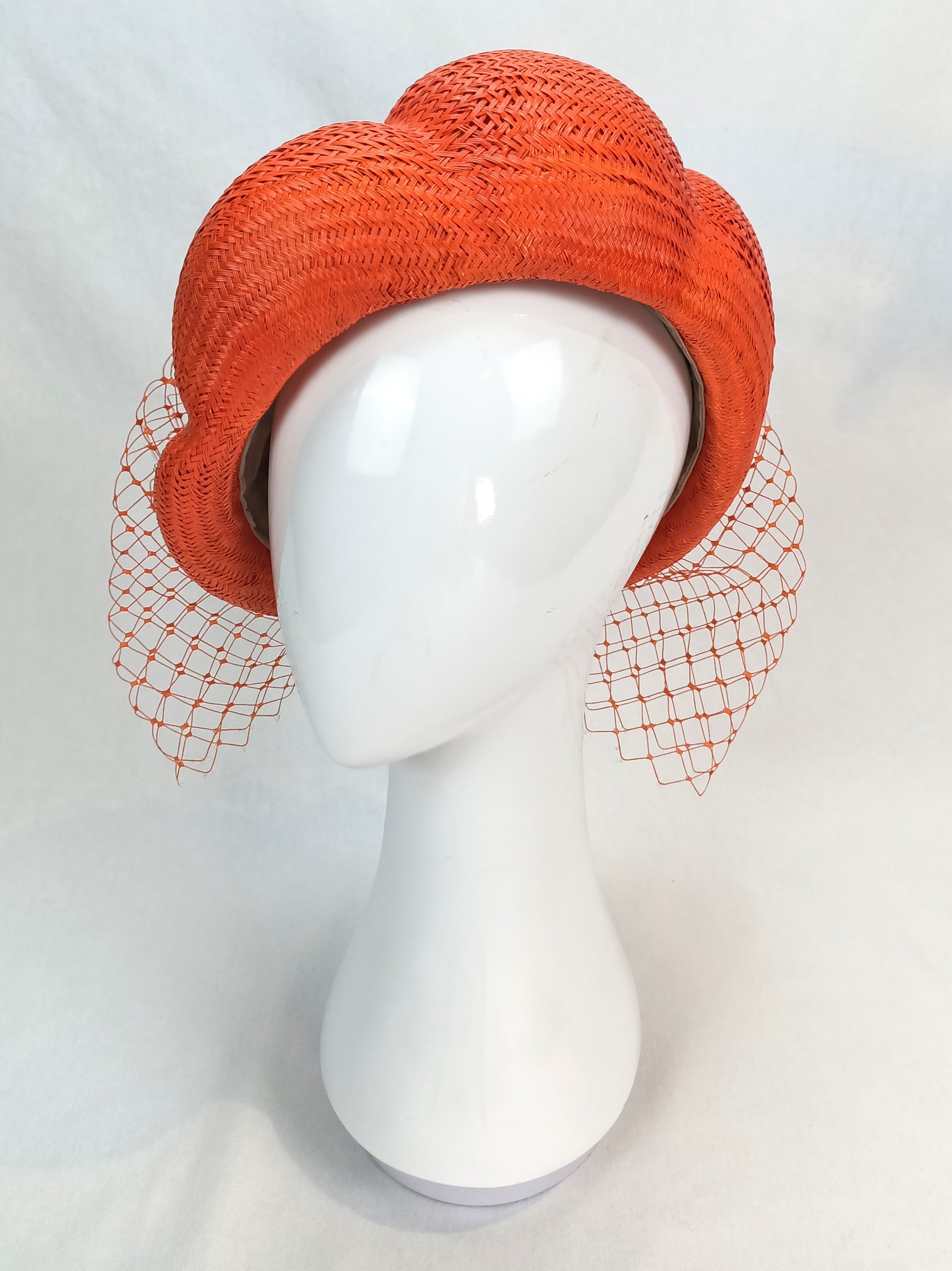 Amalie beret – artisan millinery featuring straw for wedding and beyond