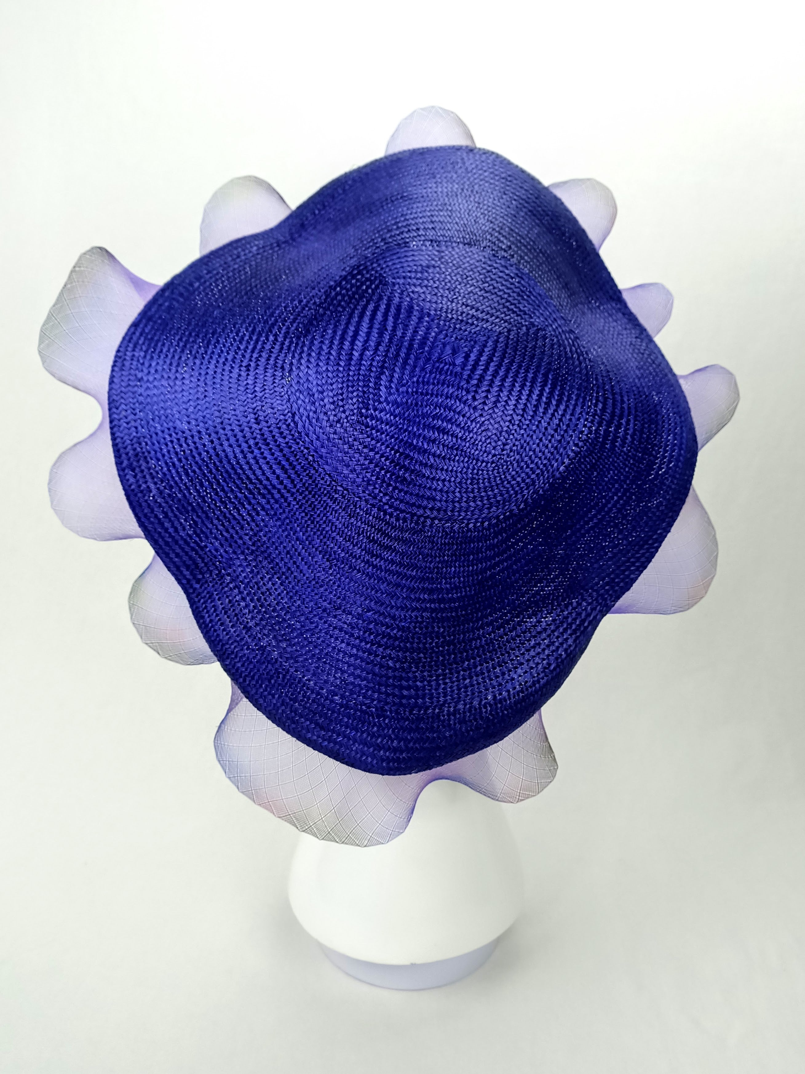 Amethyst – Purple hat crafted from straw perfect for Melbourne Cup
