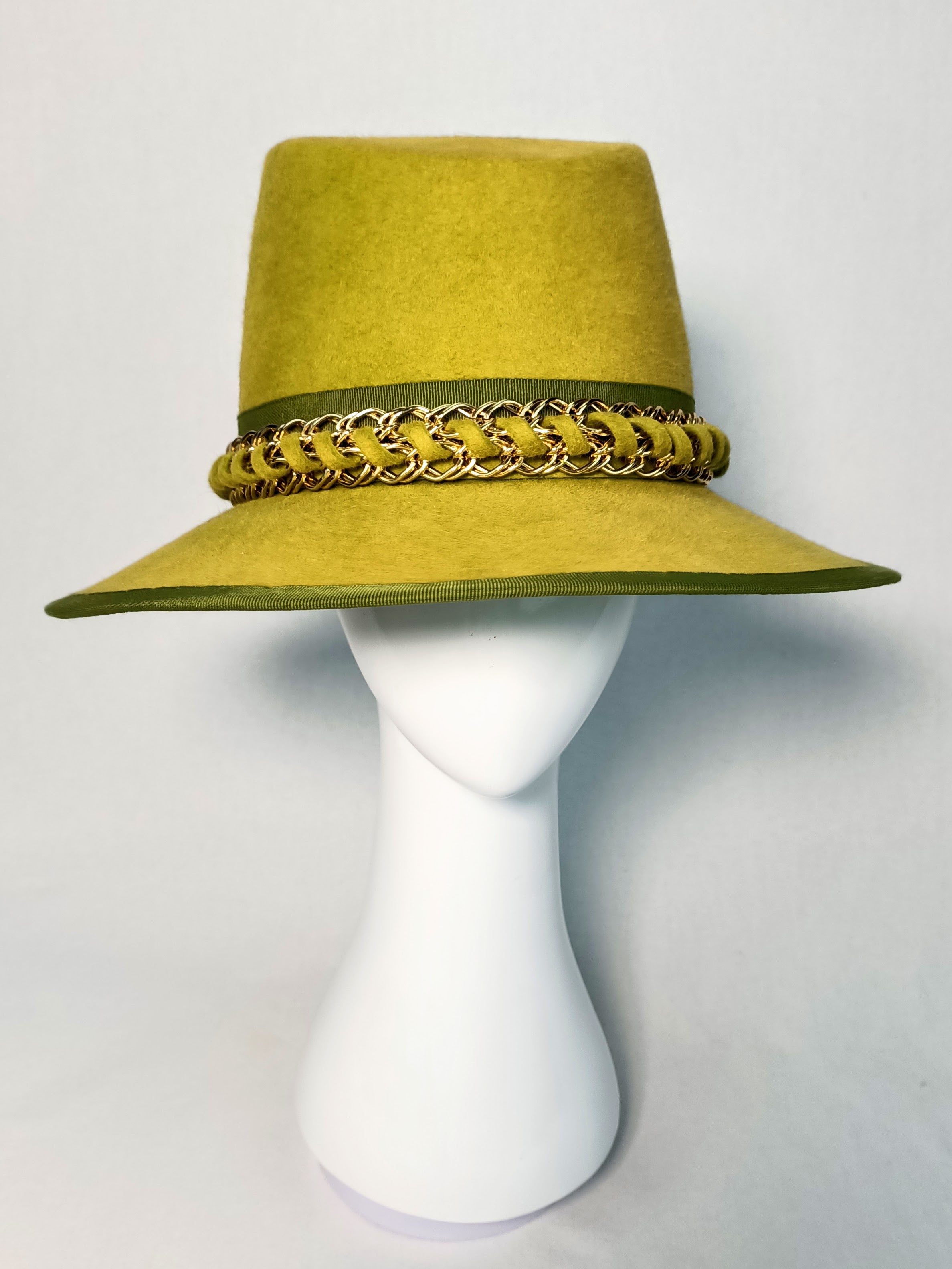 Bespoke Candace fedora crafted from felt – designed for Flemington by Kathryn Lee