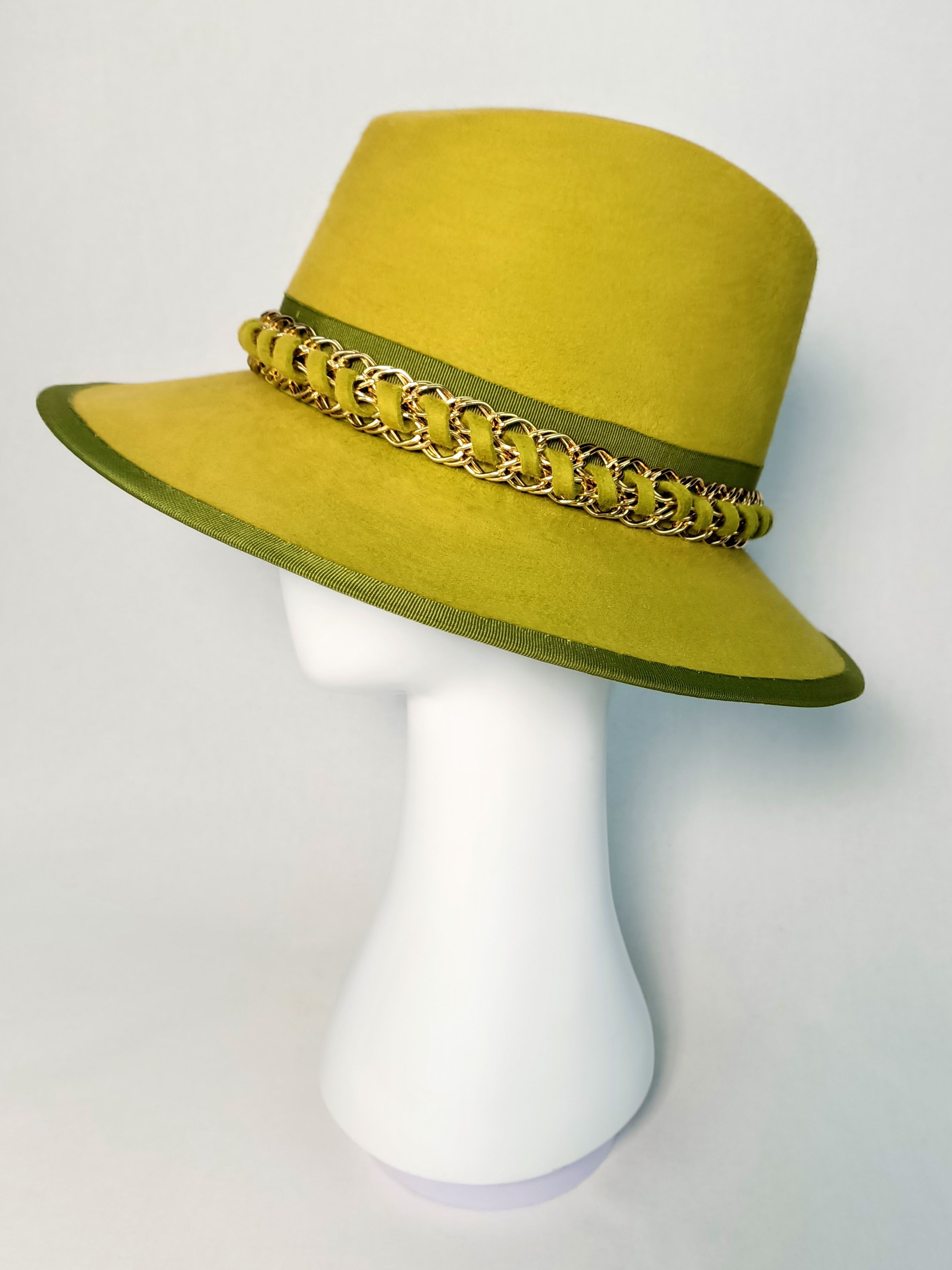 Bespoke Candace fedora crafted from felt – designed for Dubai World Cup by Kathryn Lee