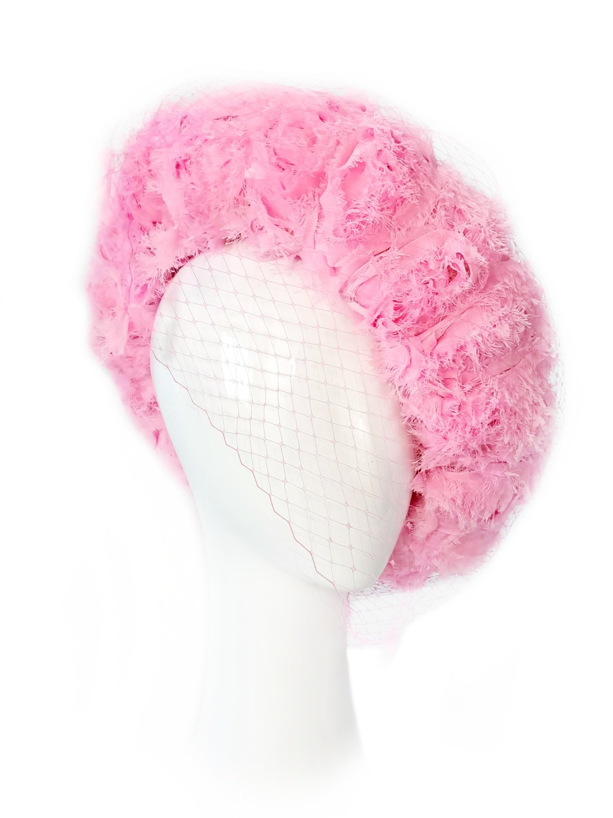 Designer beret Candy crafted from silk – Kathryn Lee Millinery Australia