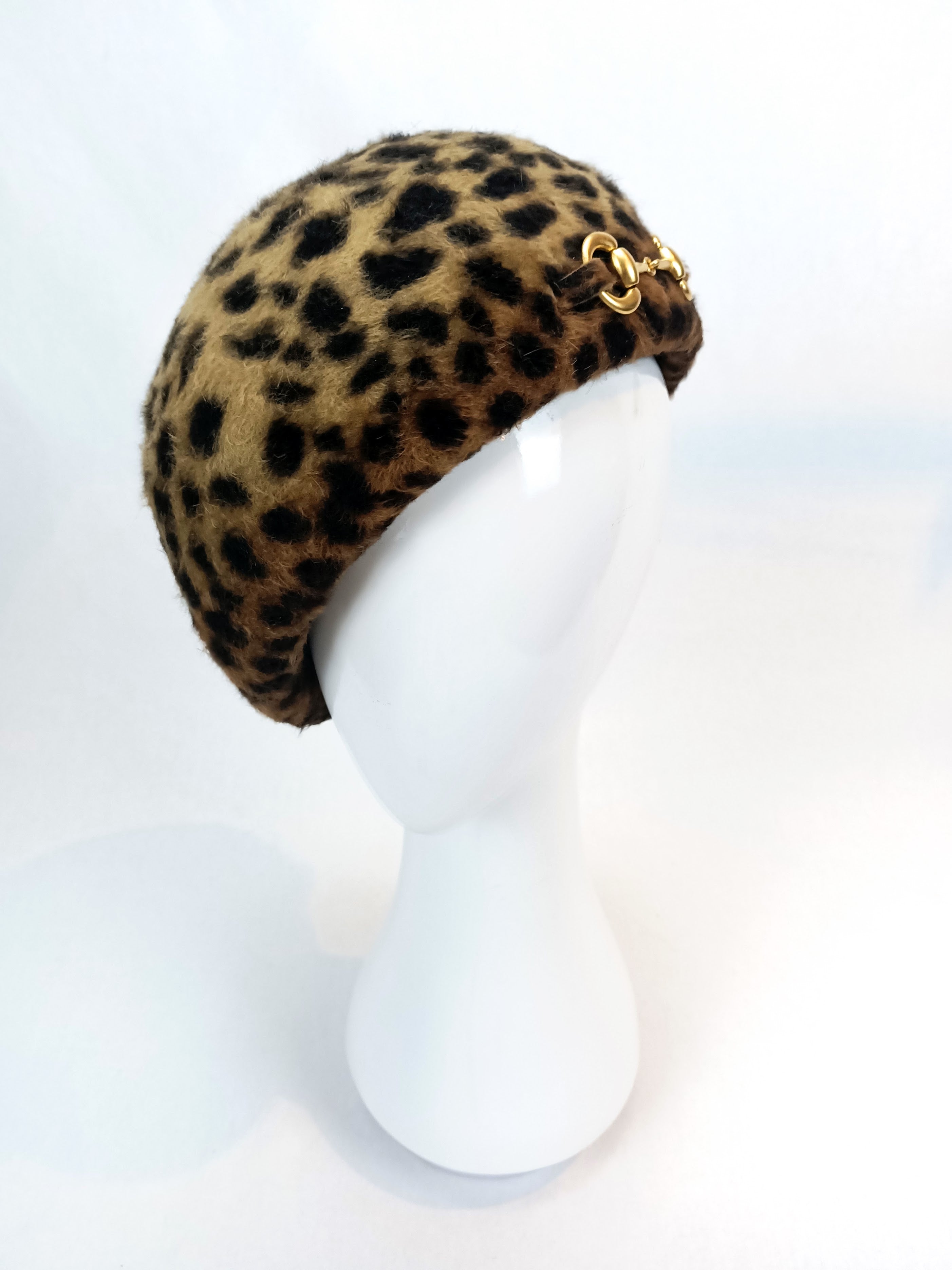 Chantal Gold beret crafted from felt by Kathryn Lee Millinery, Australian bespoke milliner
