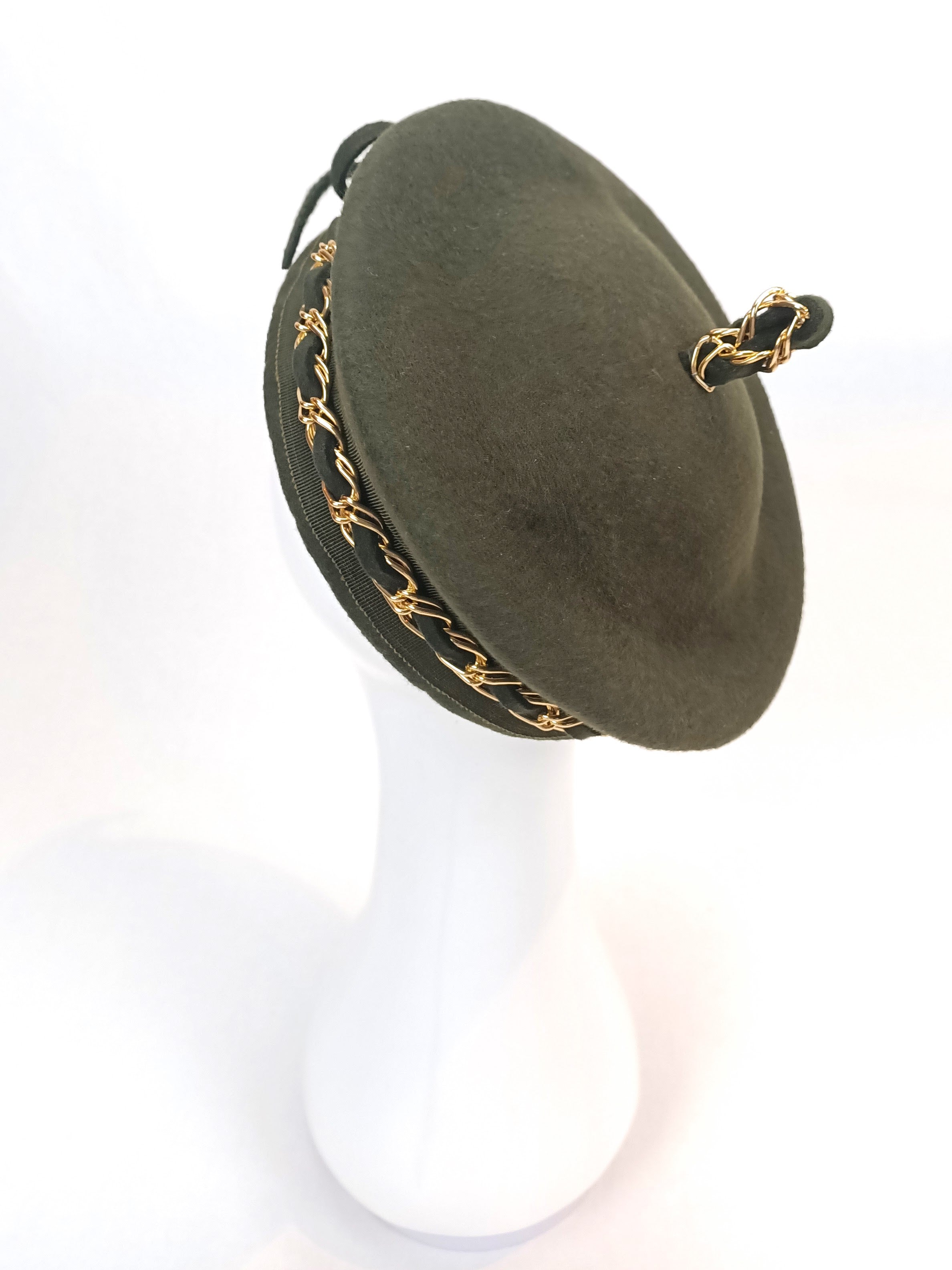 Colette beret from the Kathryn Lee Millinery collection featuring felt