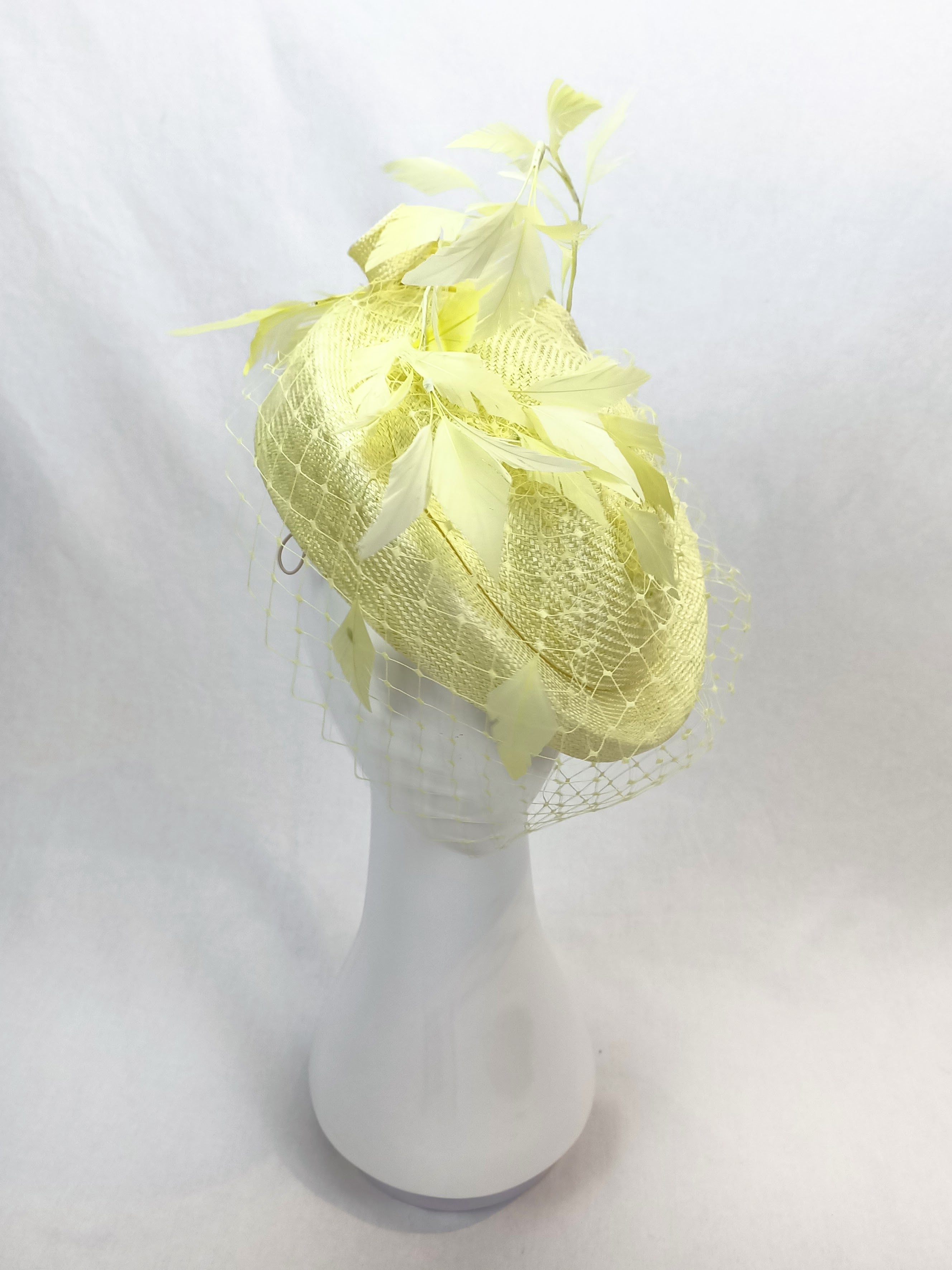 Diana beret from the Kathryn Lee Millinery collection featuring sinamay and straw