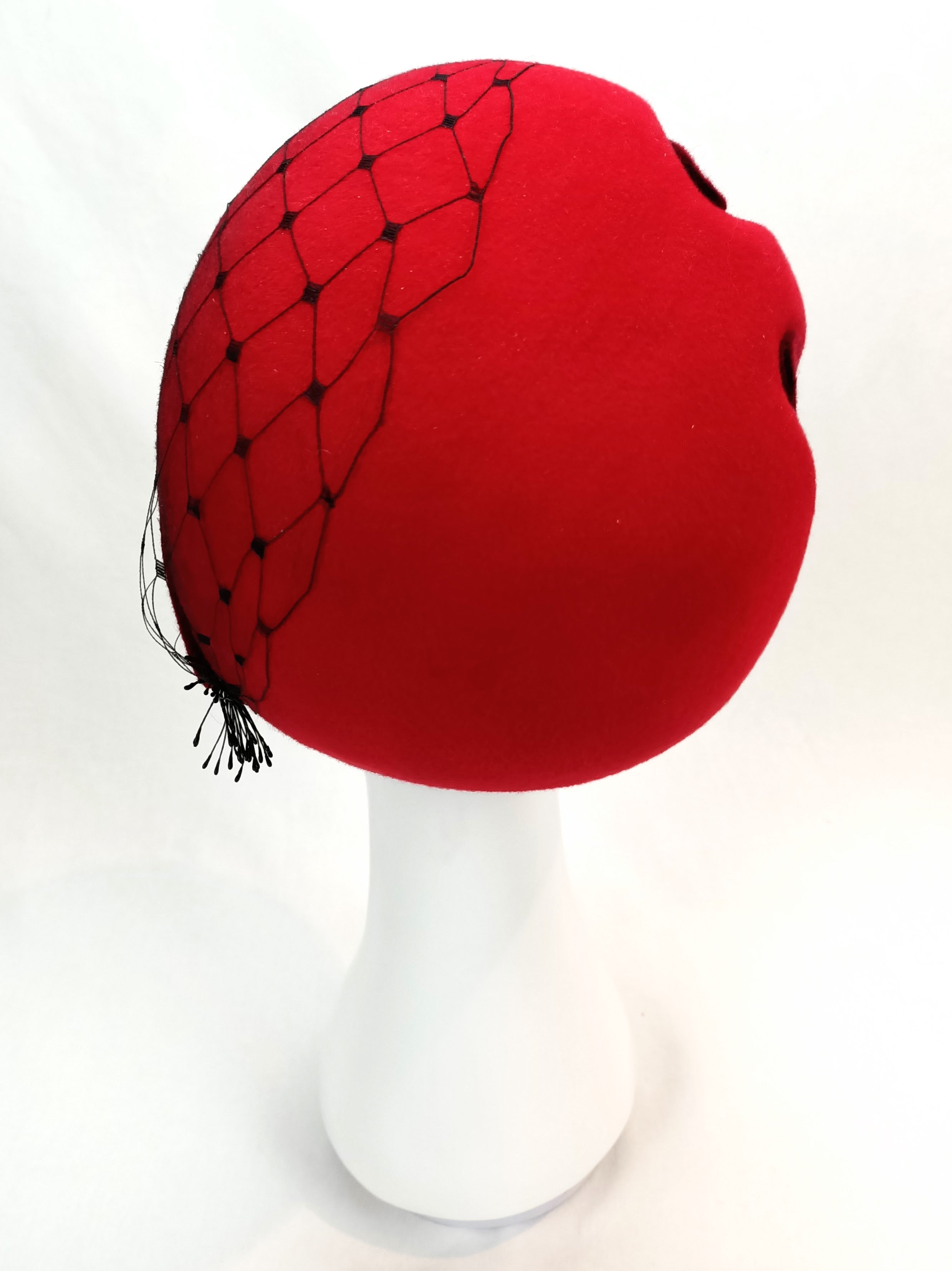 Elsa handcrafted beret crafted from felt – perfect for Kentucky Derby and garden party