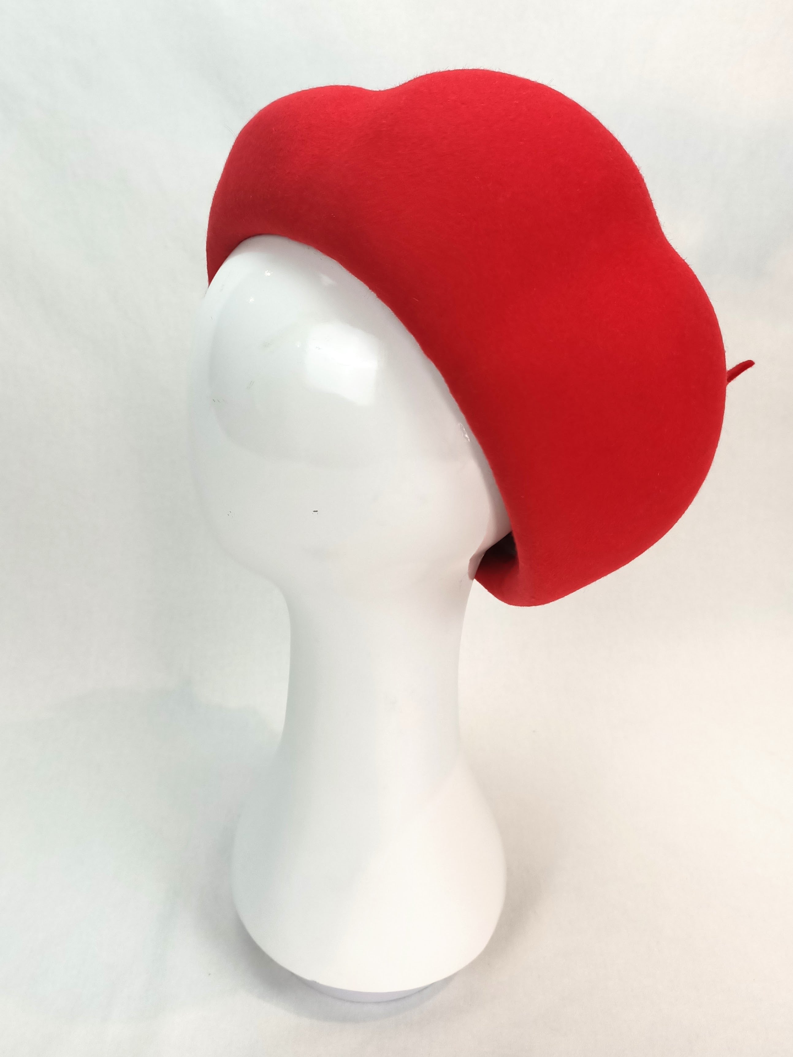 Handcrafted Red beret Emily – Kathryn Lee bespoke collection