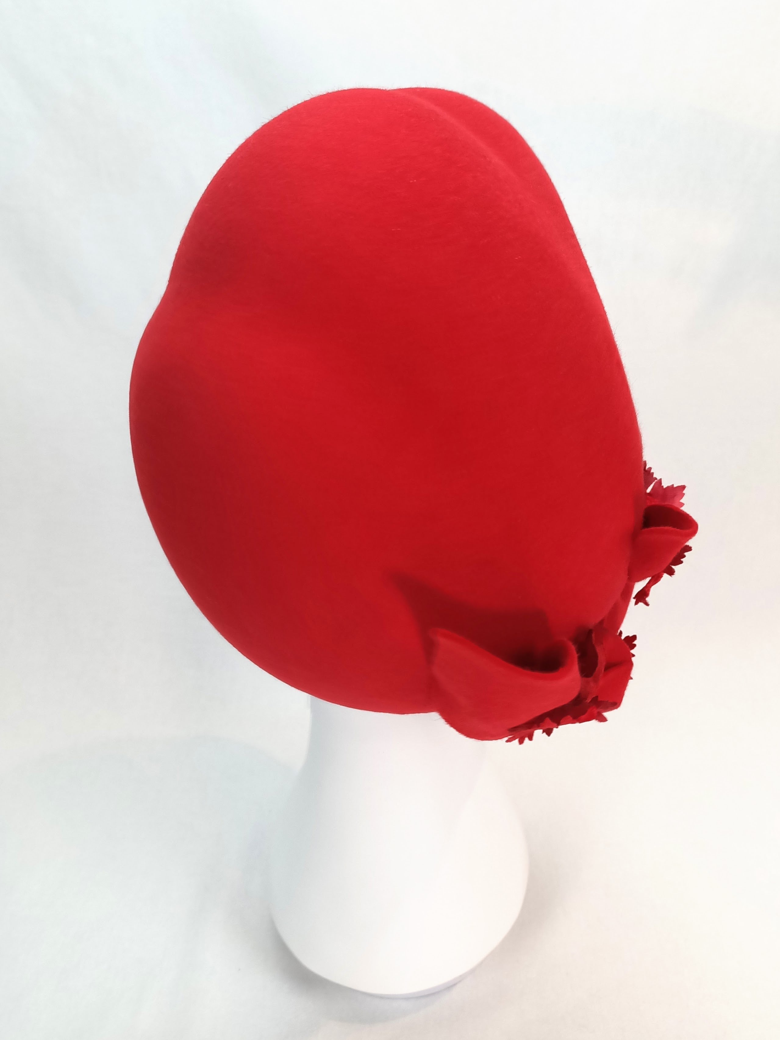 Kathryn Lee Millinery Emily beret featuring felt – Australian couture headwear