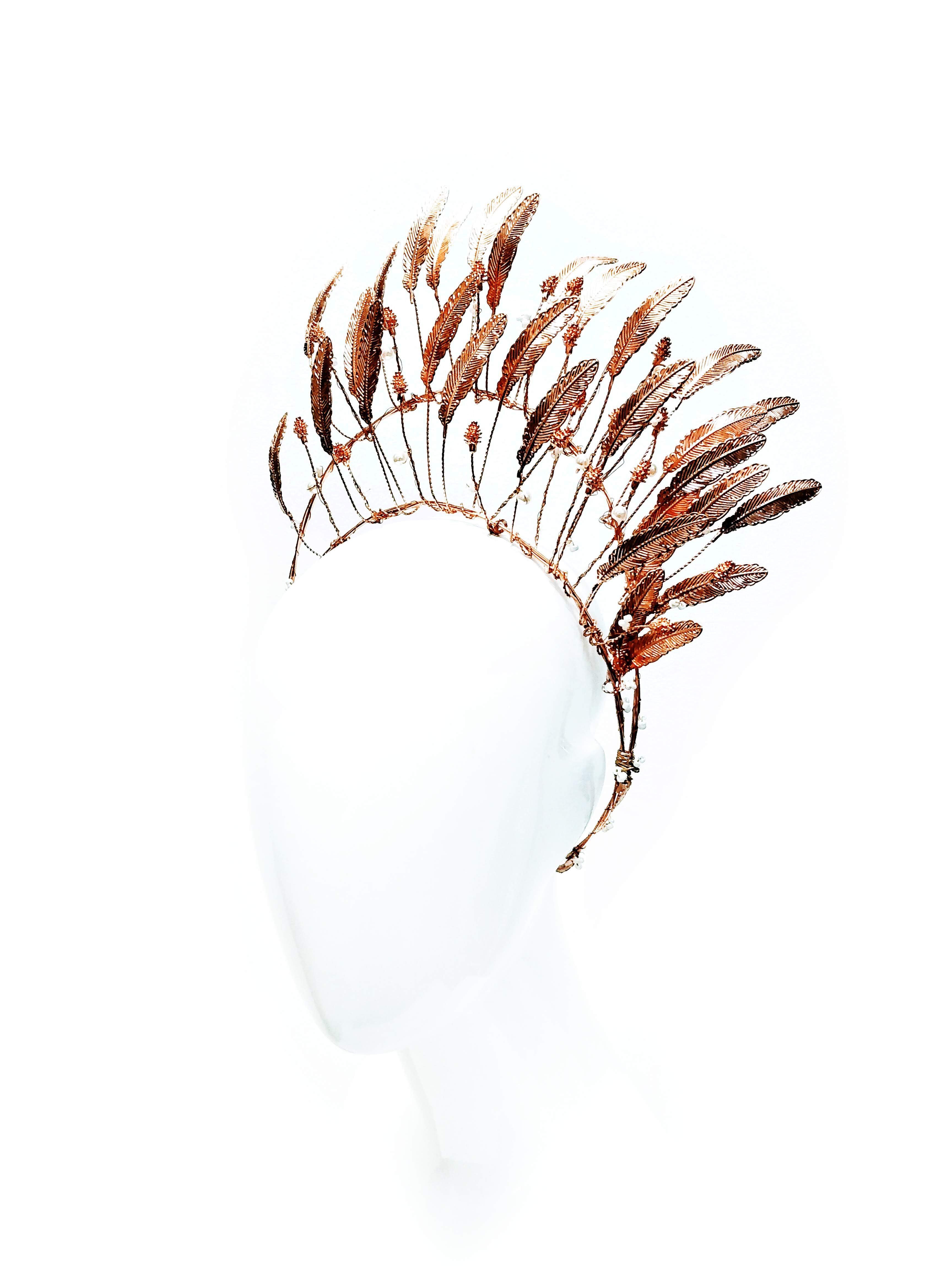 Couture headband Emma – occasion headwear for Flemington
