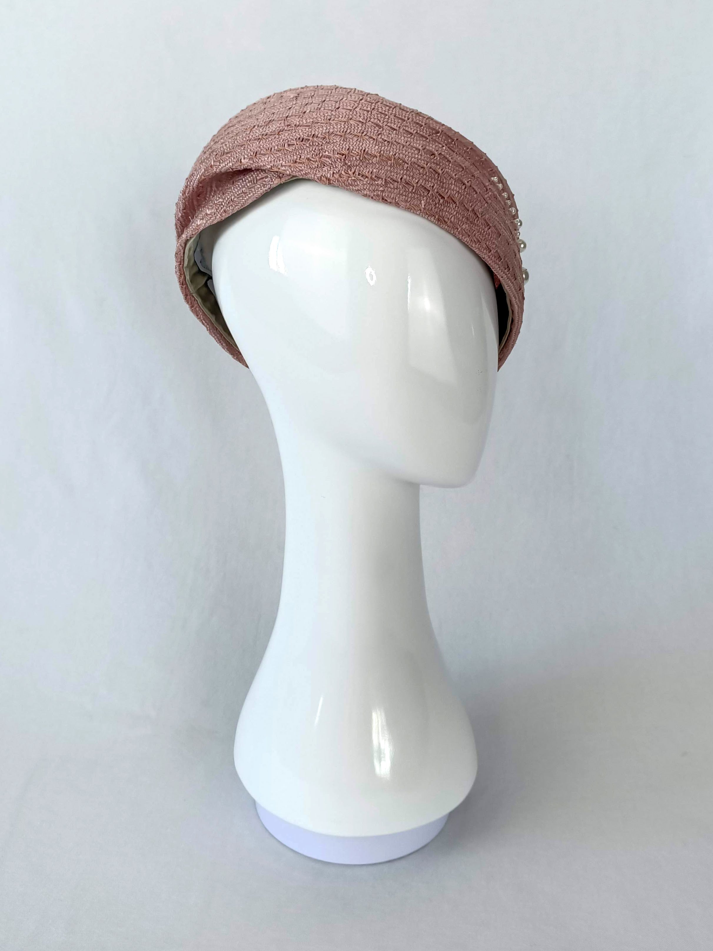 Handcrafted Pink beret Lilibet – Kathryn Lee bespoke collection