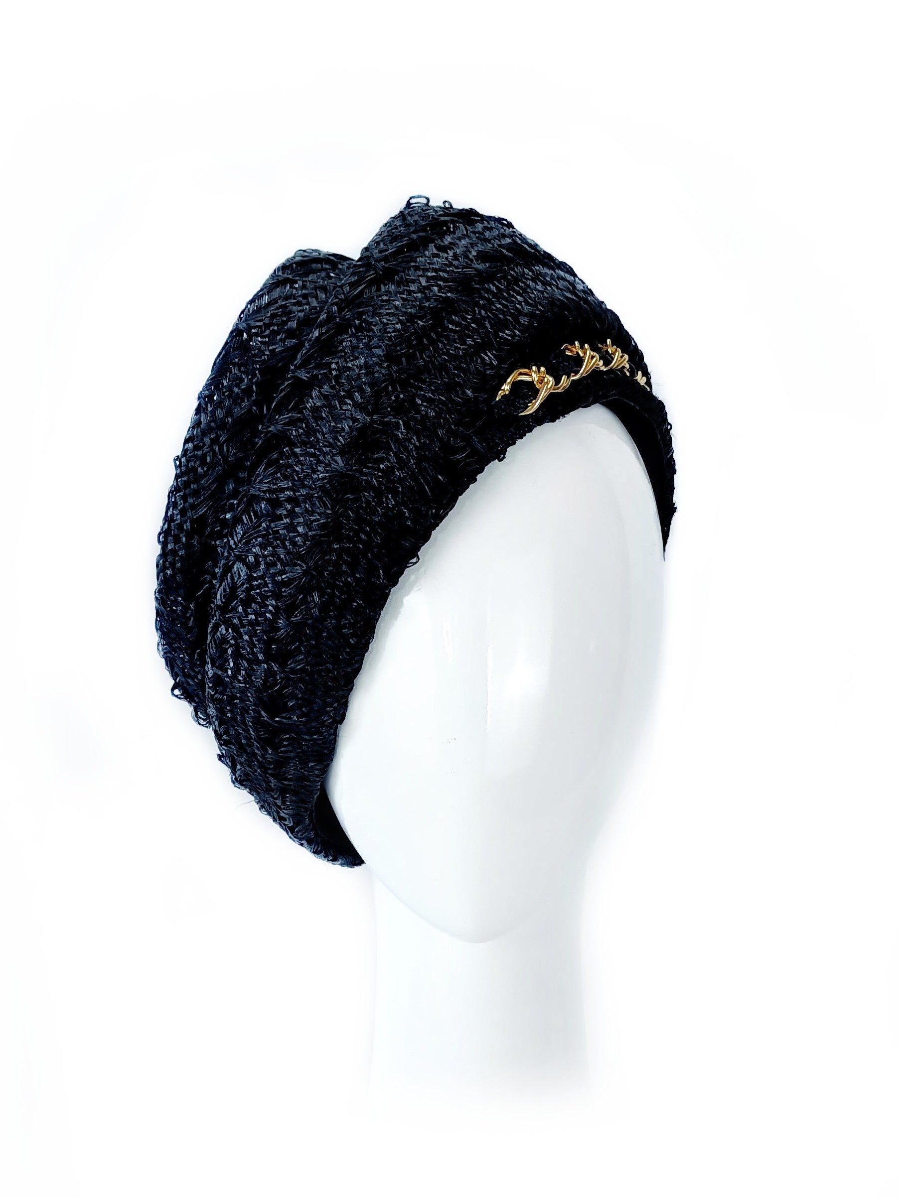 Olga hat – artisan millinery featuring straw for Derby Day and beyond