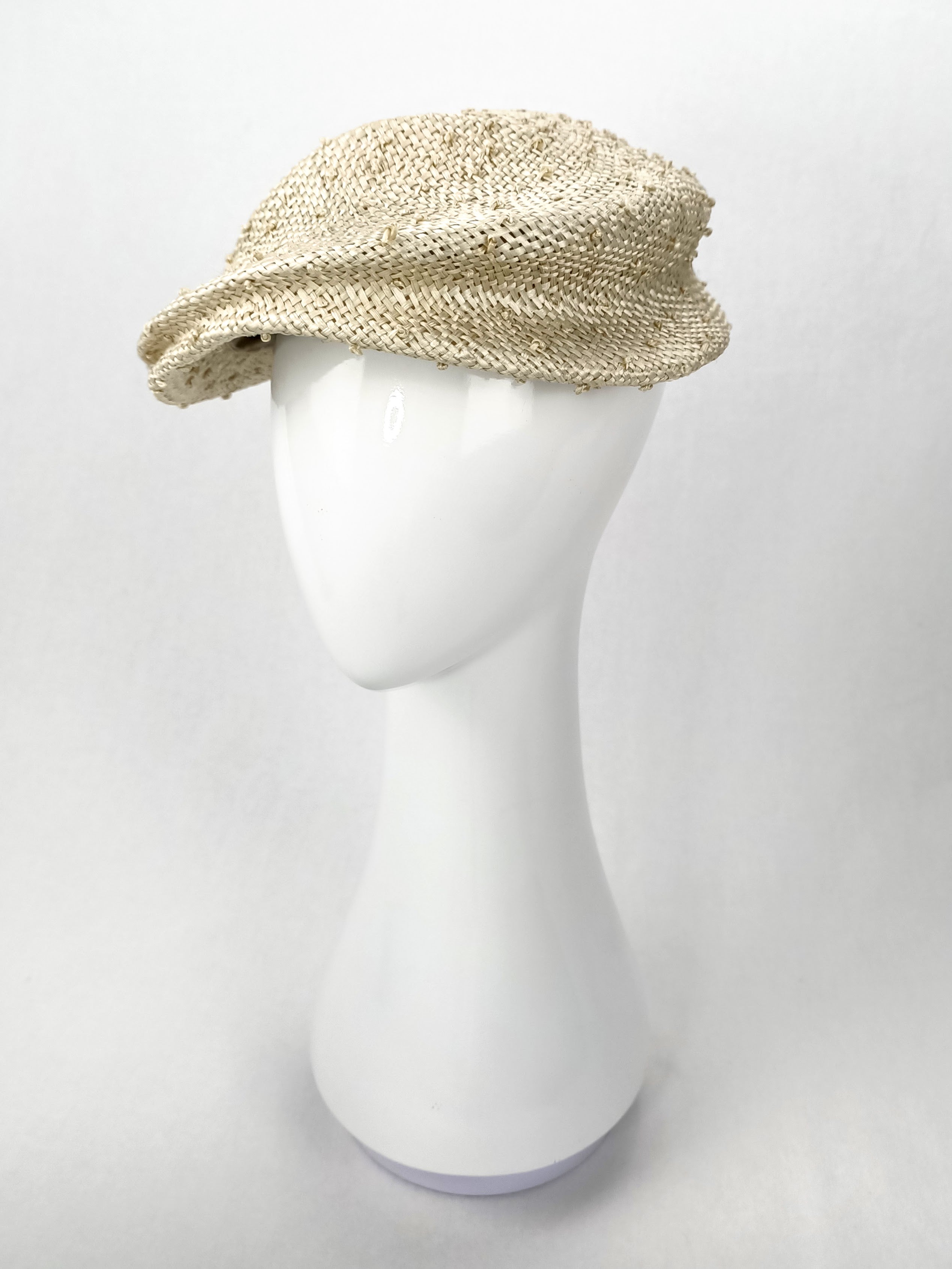 Handcrafted Cream cap Pearle – Kathryn Lee bespoke collection