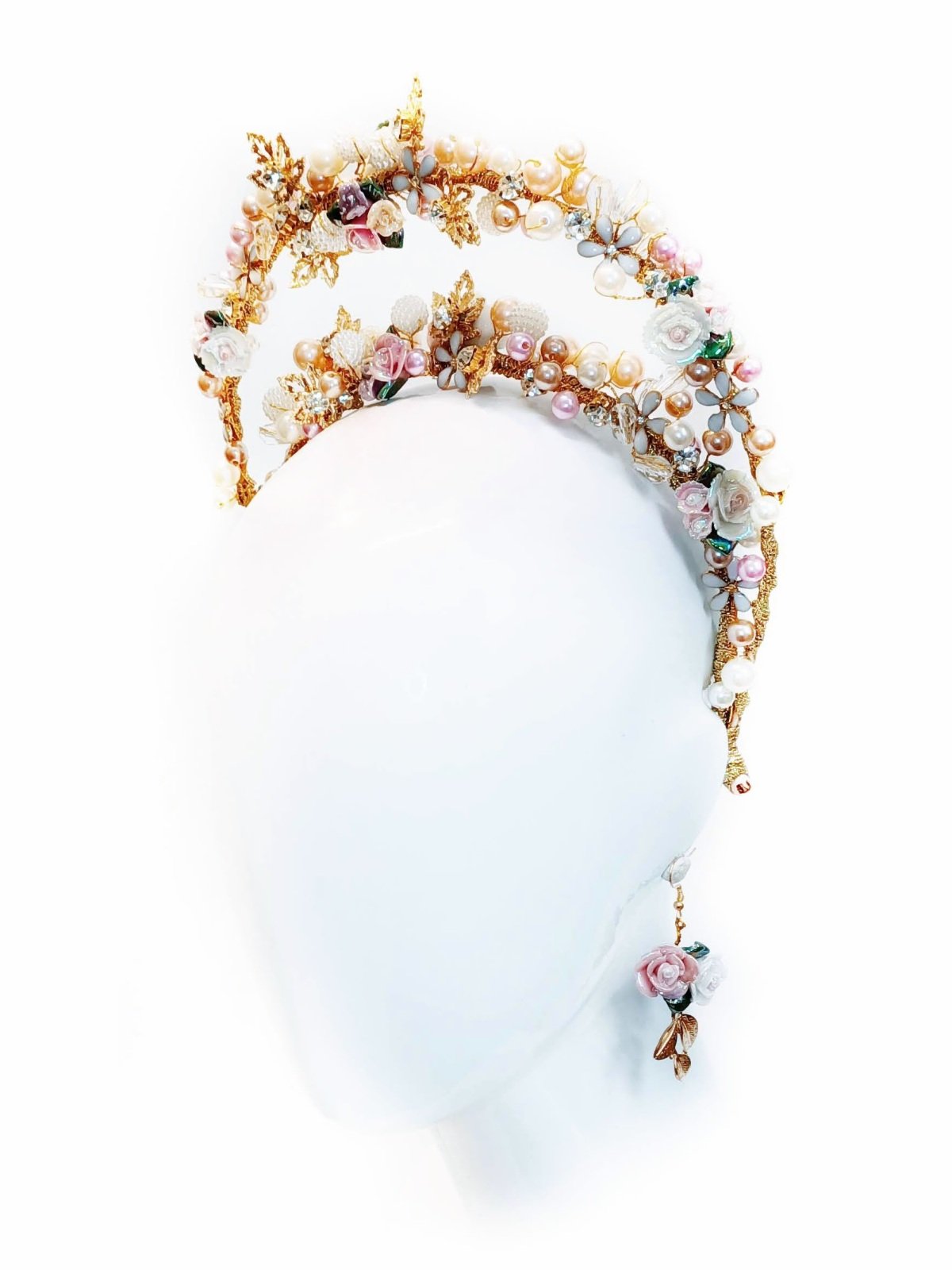 Kathryn Lee Millinery Phoebe headband featuring pearl – Australian couture headwear