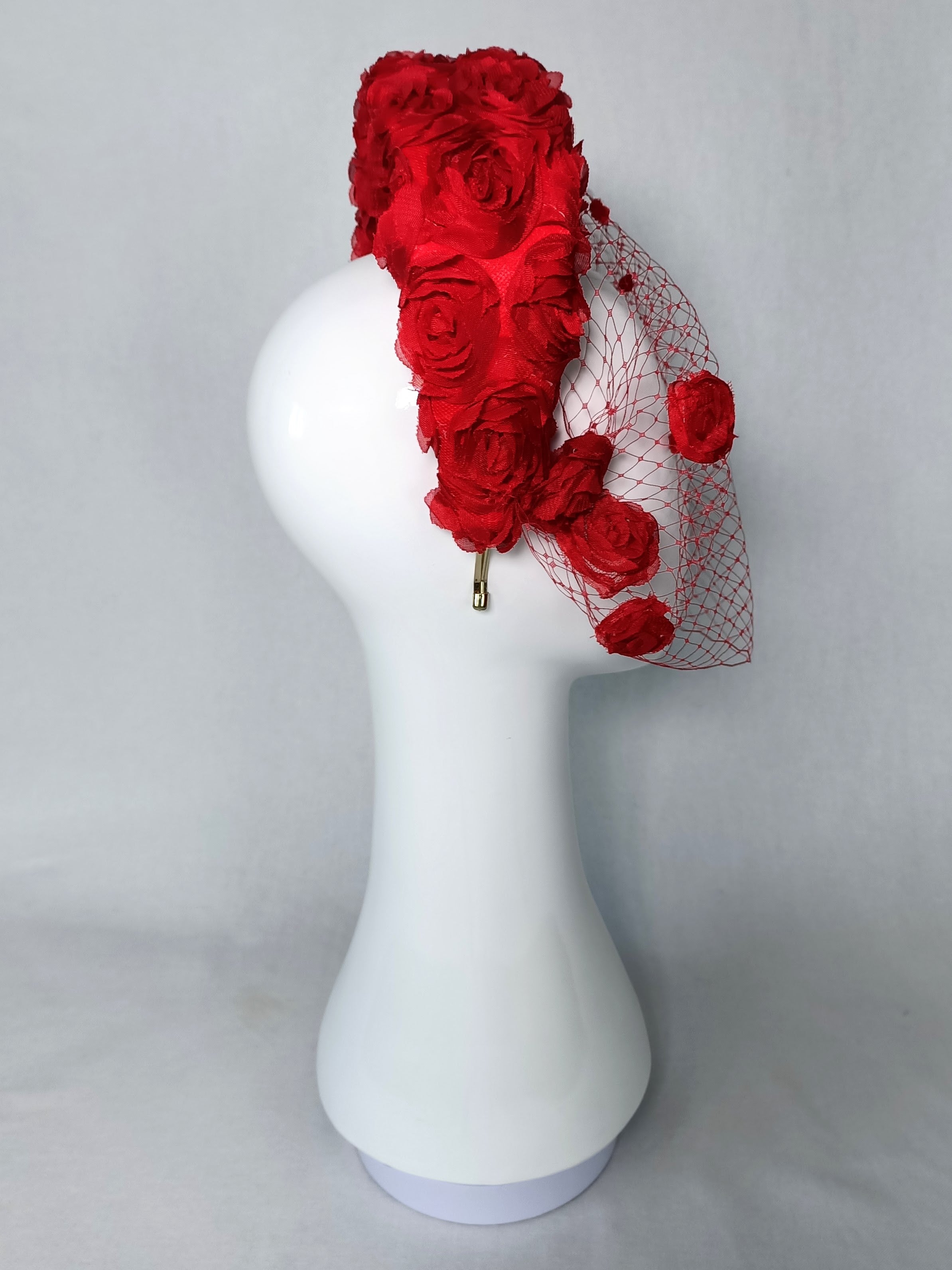 Australian milliner Kathryn Lee – Rosa headband featuring silk