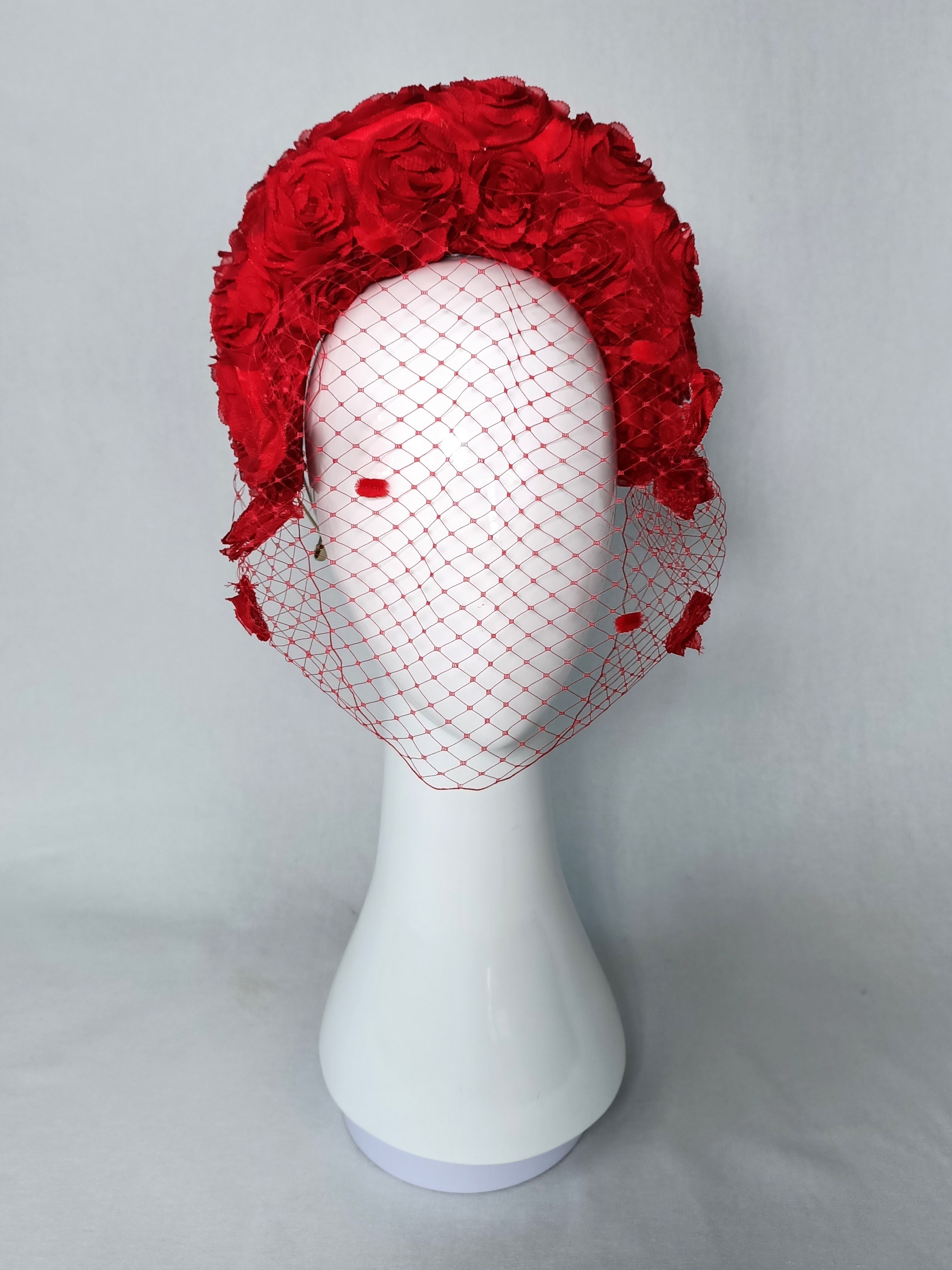 Rosa – headband crafted from silk perfect for race day