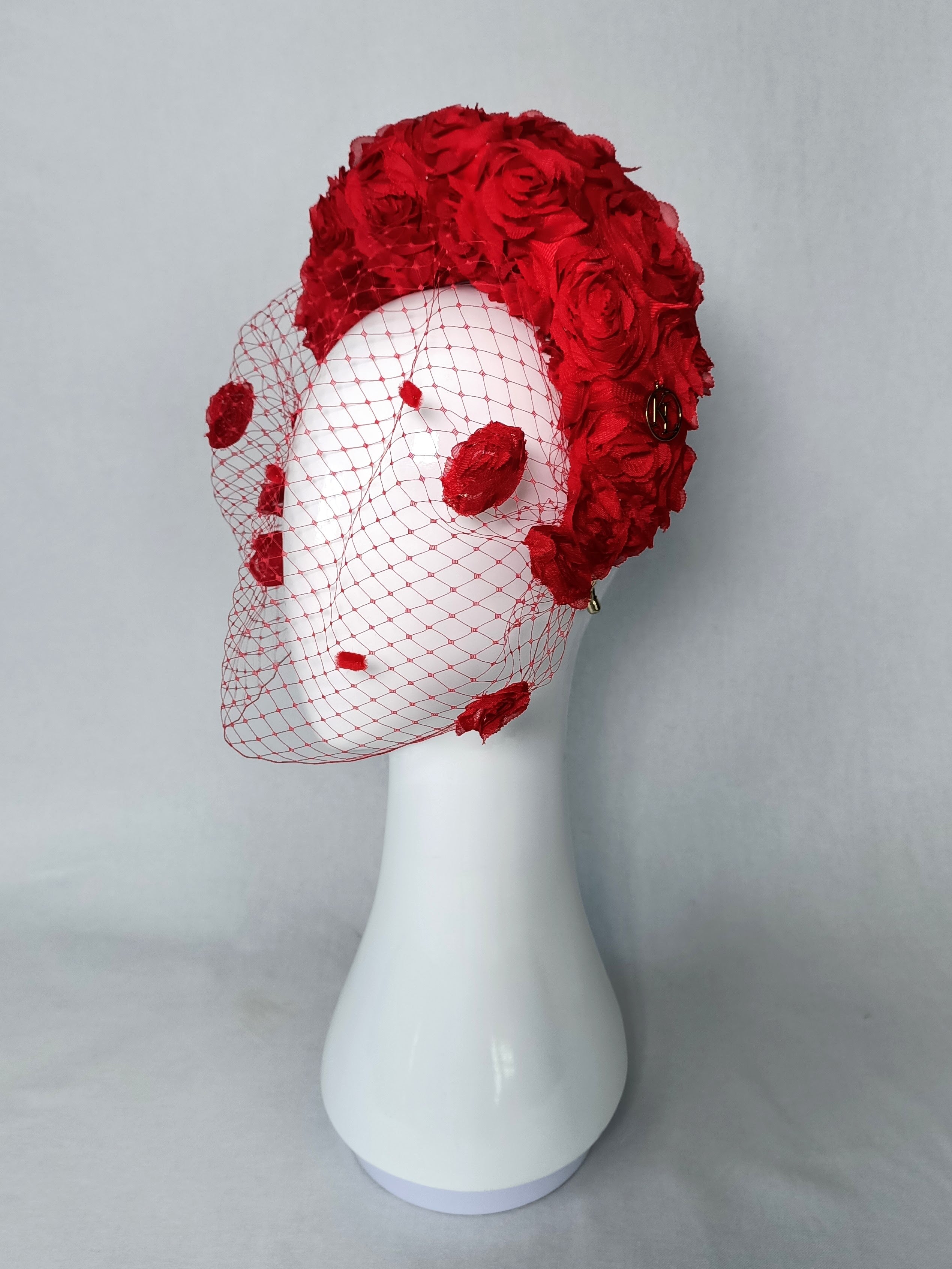 Rosa headband – artisan millinery featuring silk for Kentucky Derby and beyond