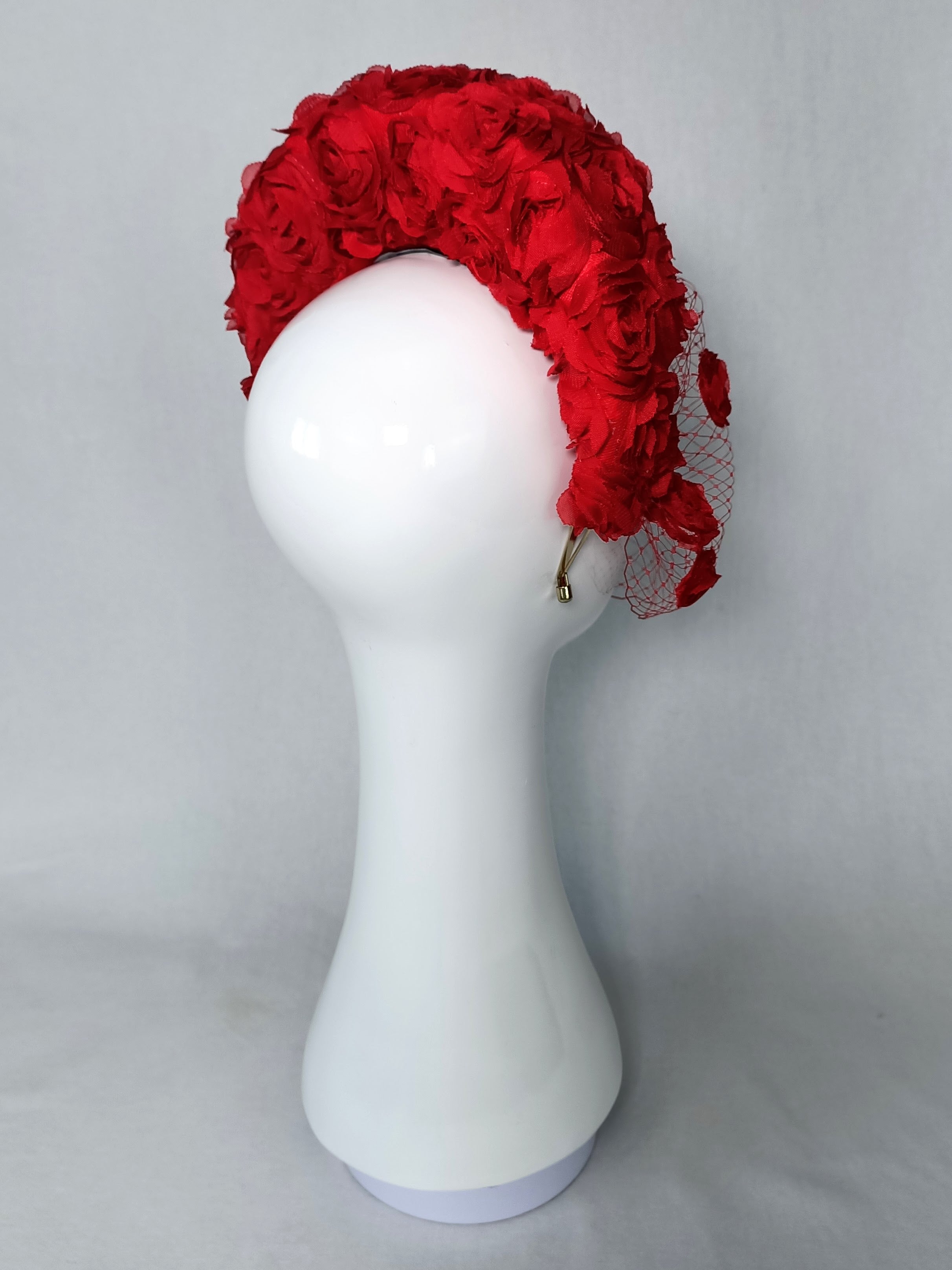 Rosa headband from the Kathryn Lee Millinery collection featuring silk