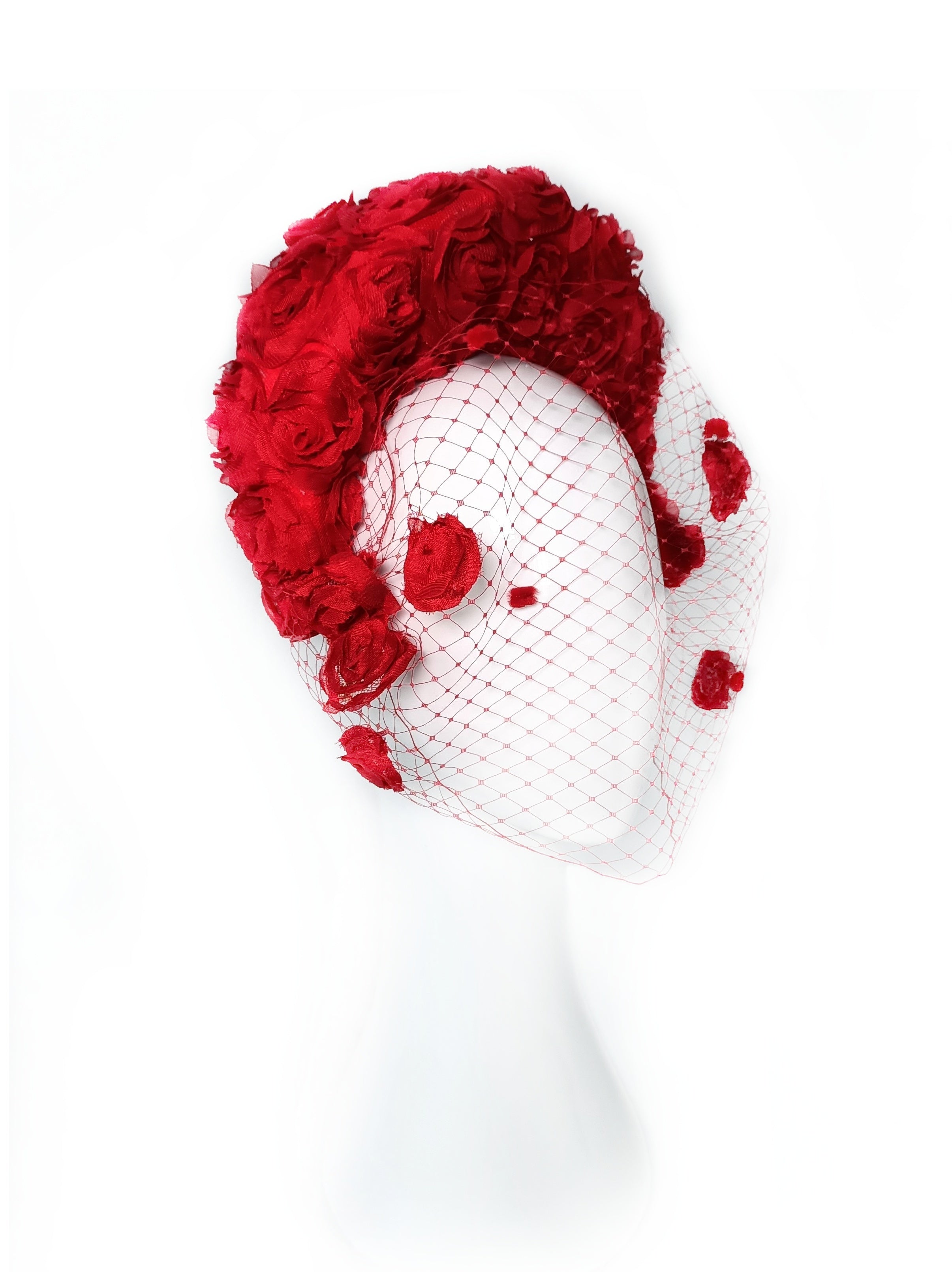Kathryn Lee Millinery Rosa headband featuring silk – Australian couture headwear