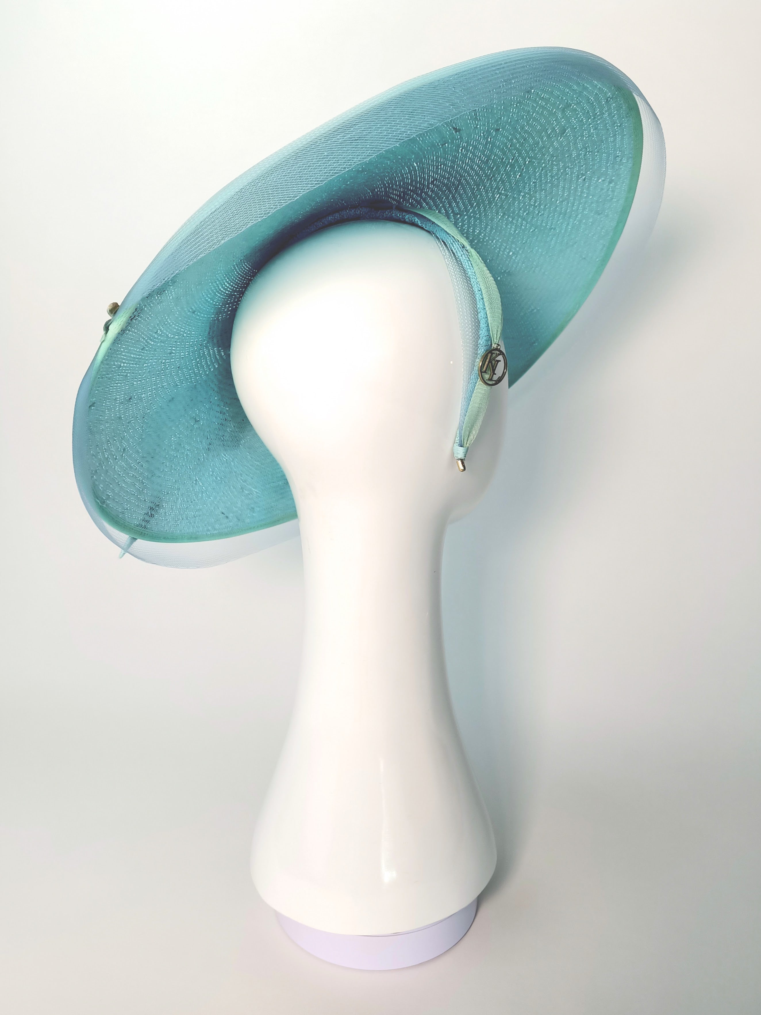 Australian milliner Kathryn Lee – Skye Gold hat featuring straw