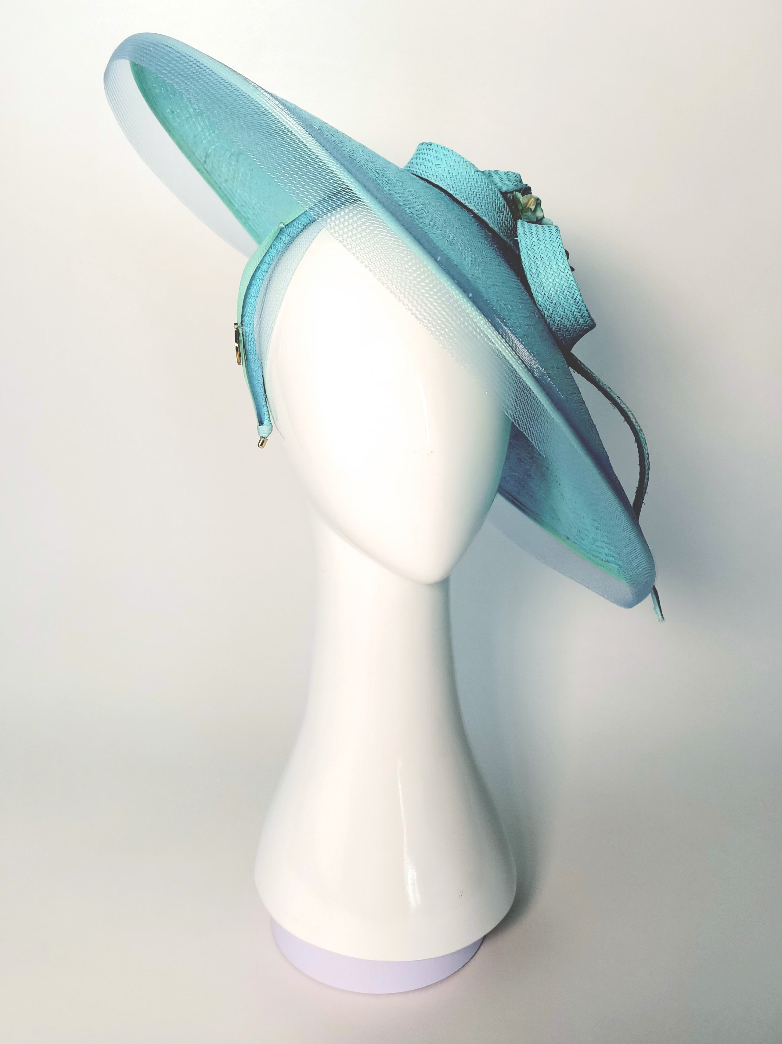 Australian milliner Kathryn Lee – Skye Gold hat featuring straw