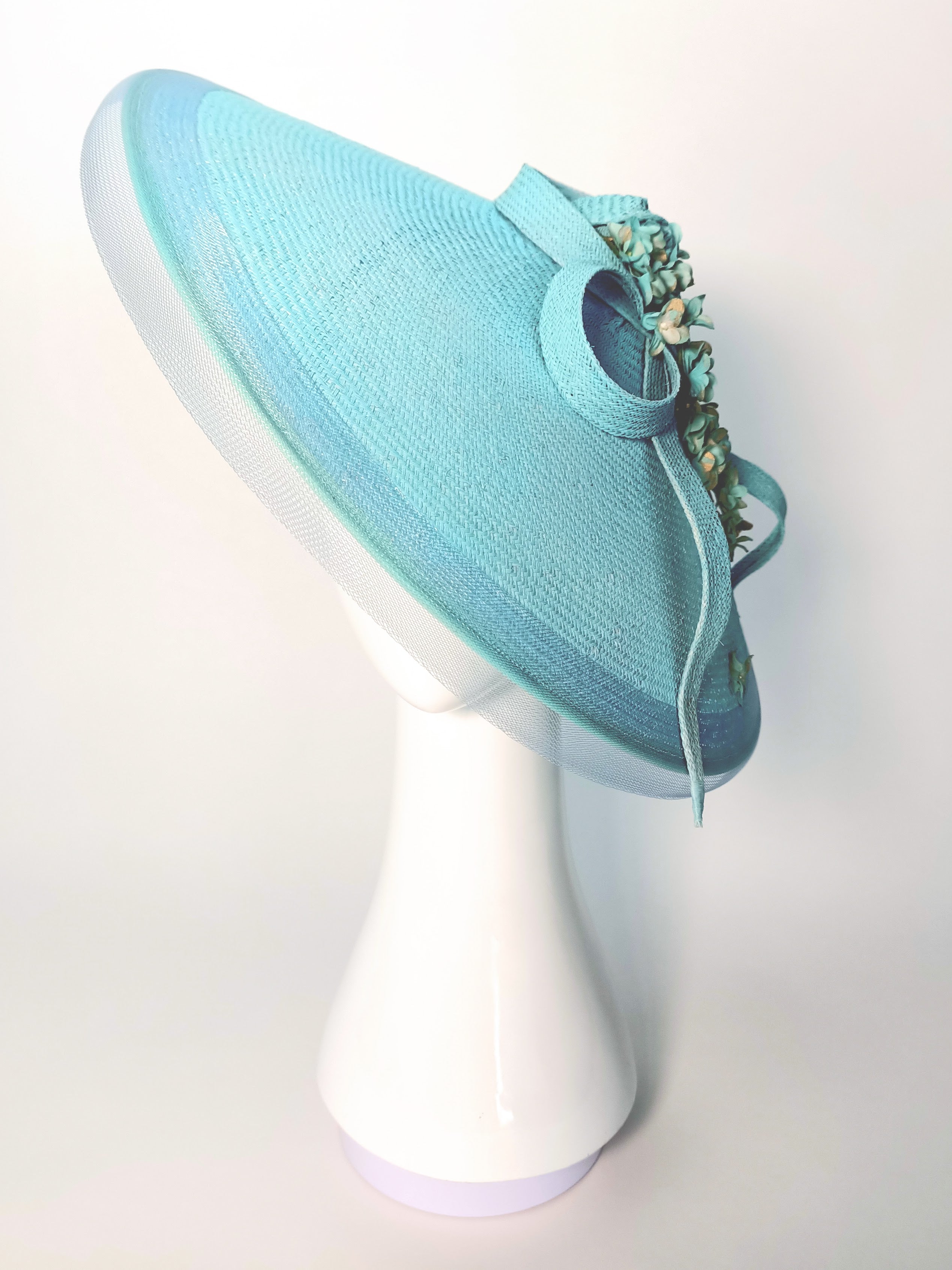 Skye hat – artisan millinery featuring straw for Derby Day and beyond
