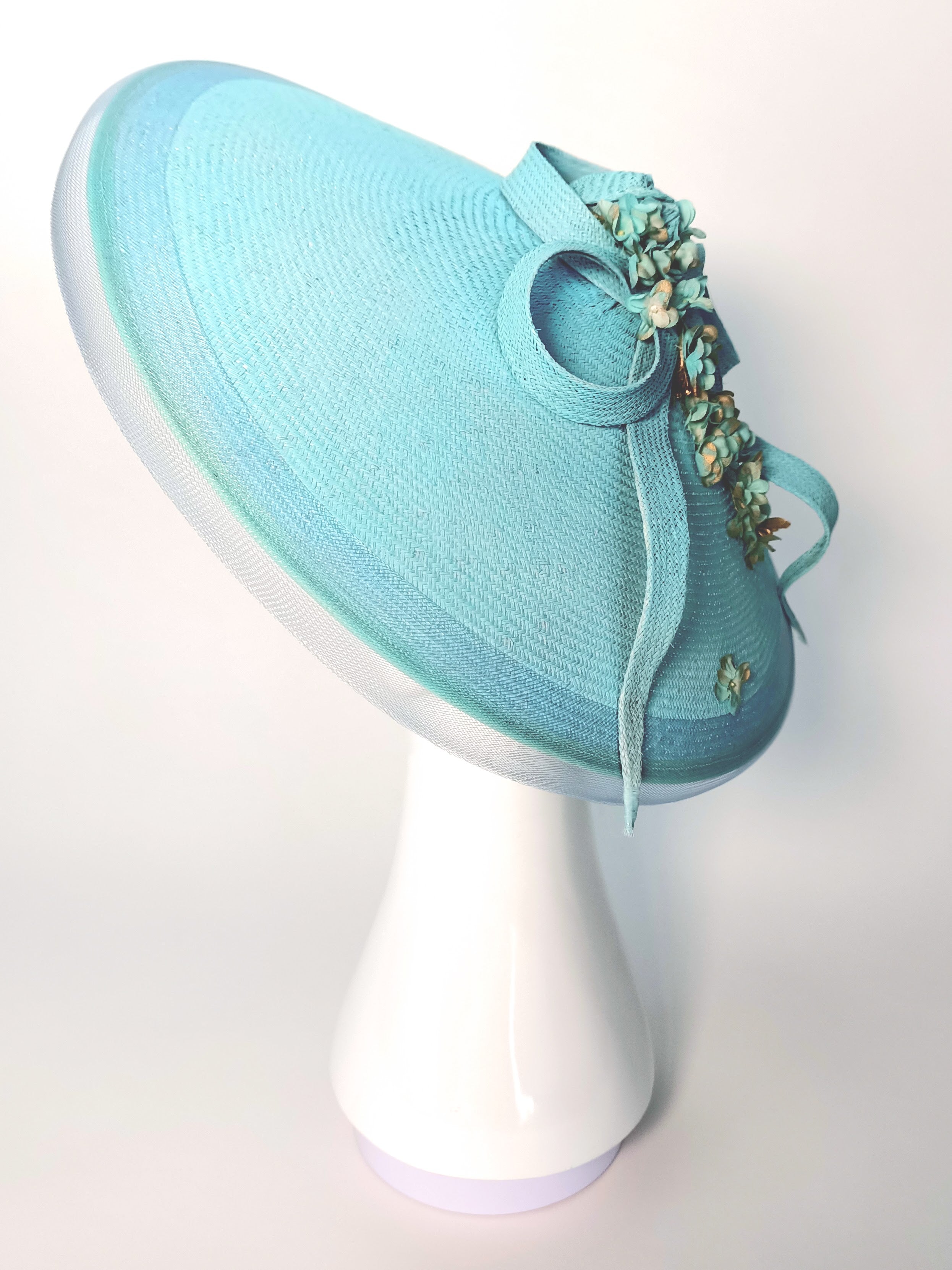 Designer Gold hat Skye crafted from straw – Kathryn Lee Millinery Australia