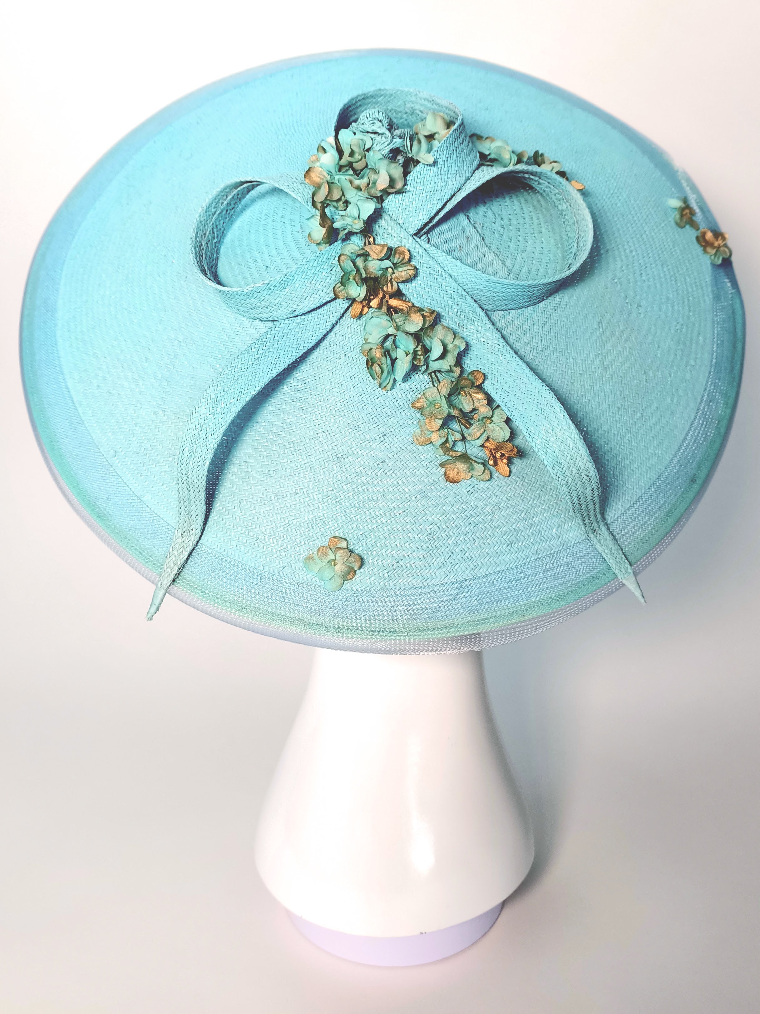 Couture hat Skye featuring straw – occasion headwear for Melbourne Cup