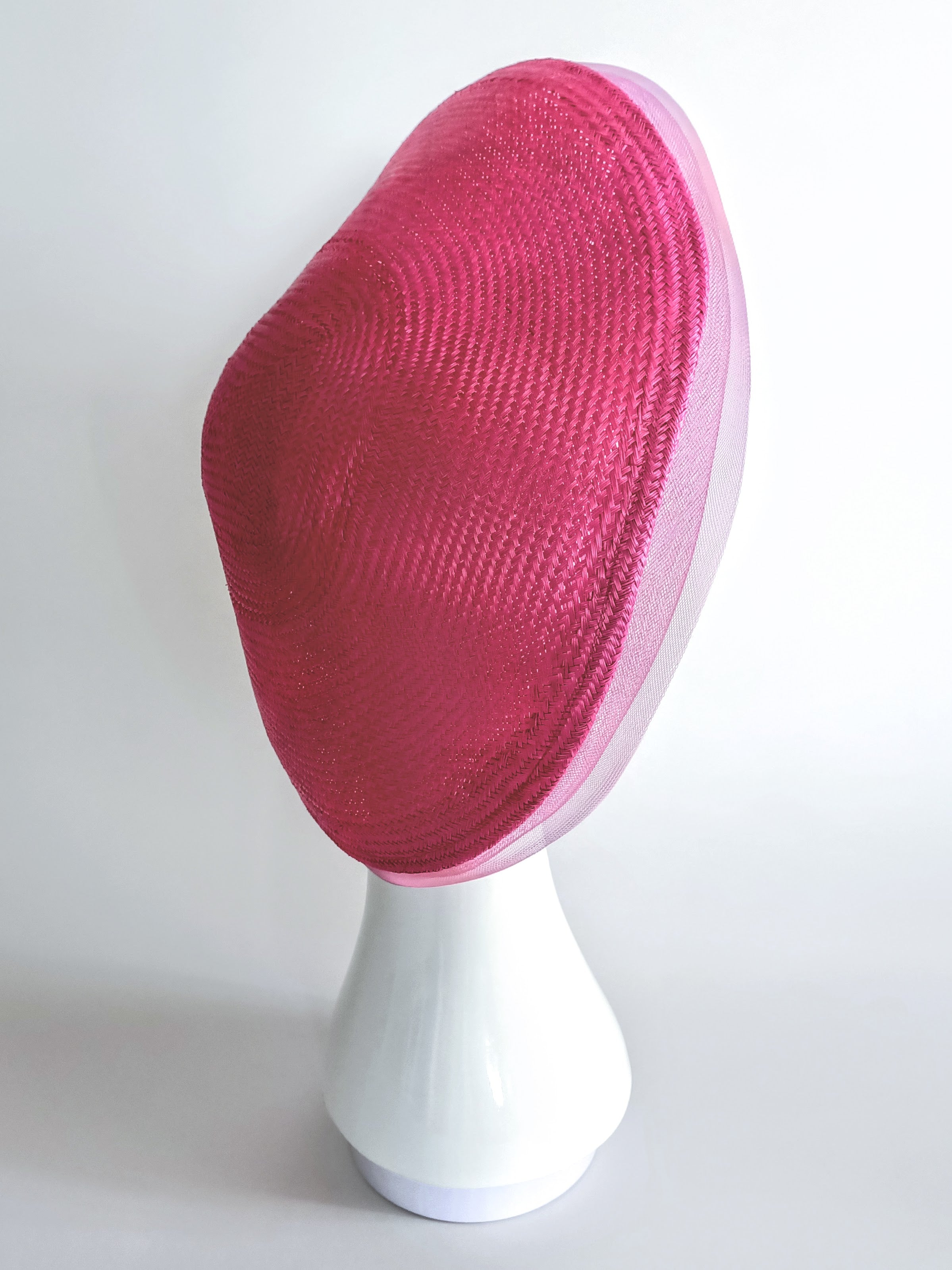 Sophia – Pink hat crafted from straw perfect for Kentucky Derby
