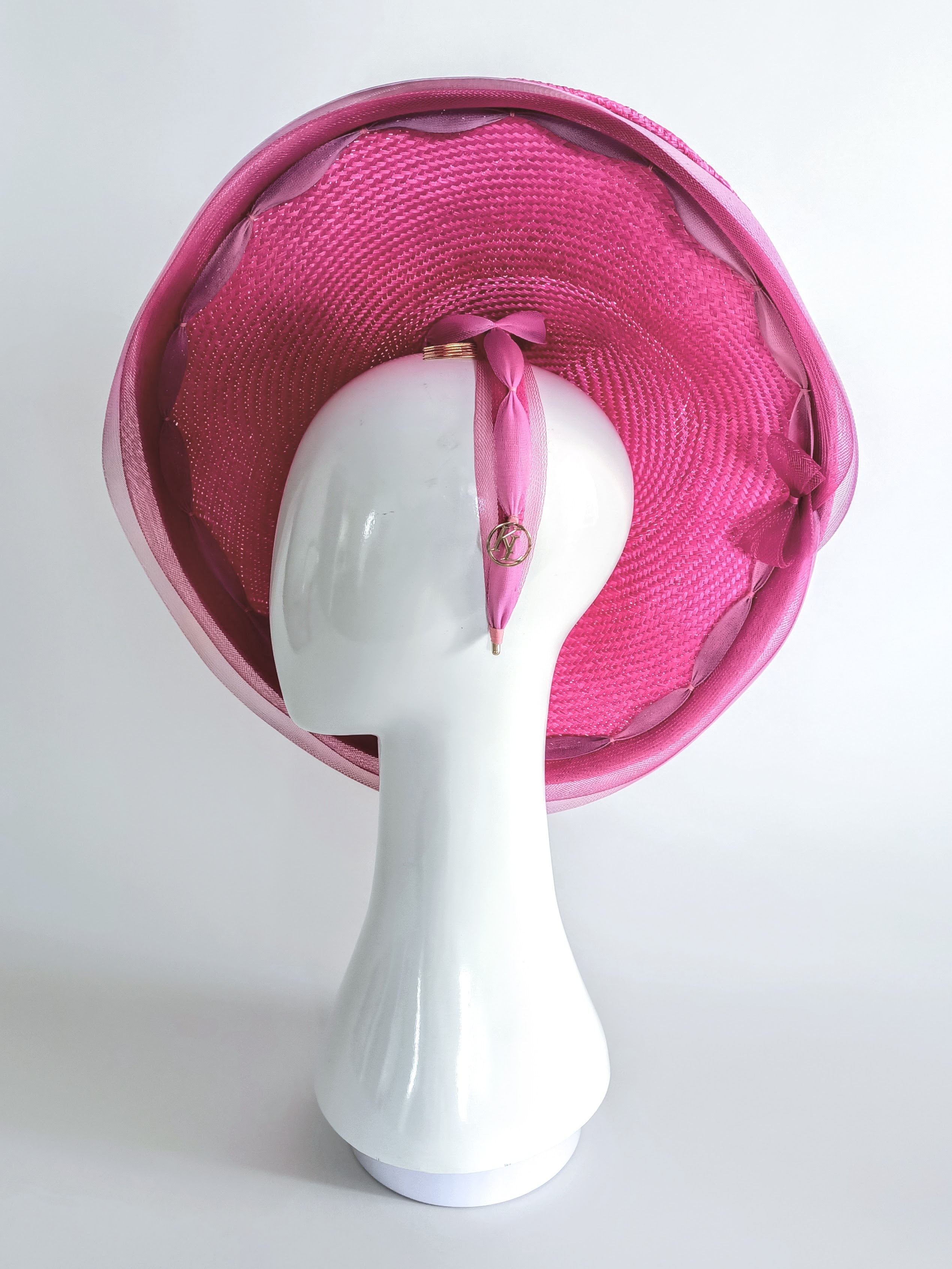 Sophia handcrafted hat crafted from straw – perfect for Flemington and Kentucky Derby