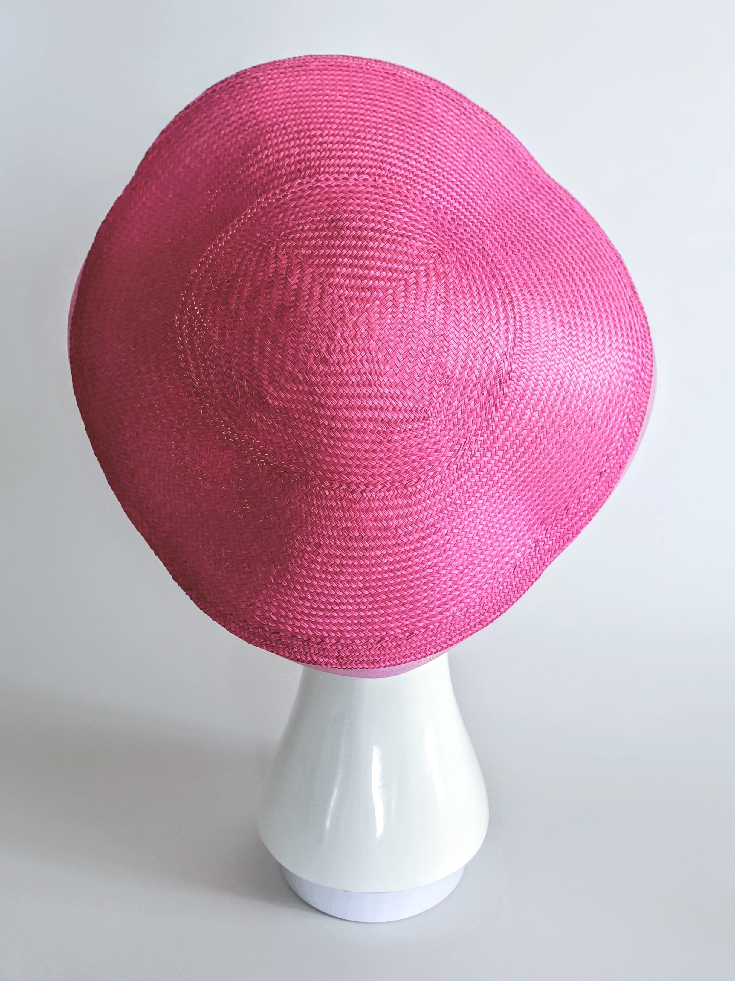 Kathryn Lee Millinery Sophia hat featuring straw – Australian couture headwear