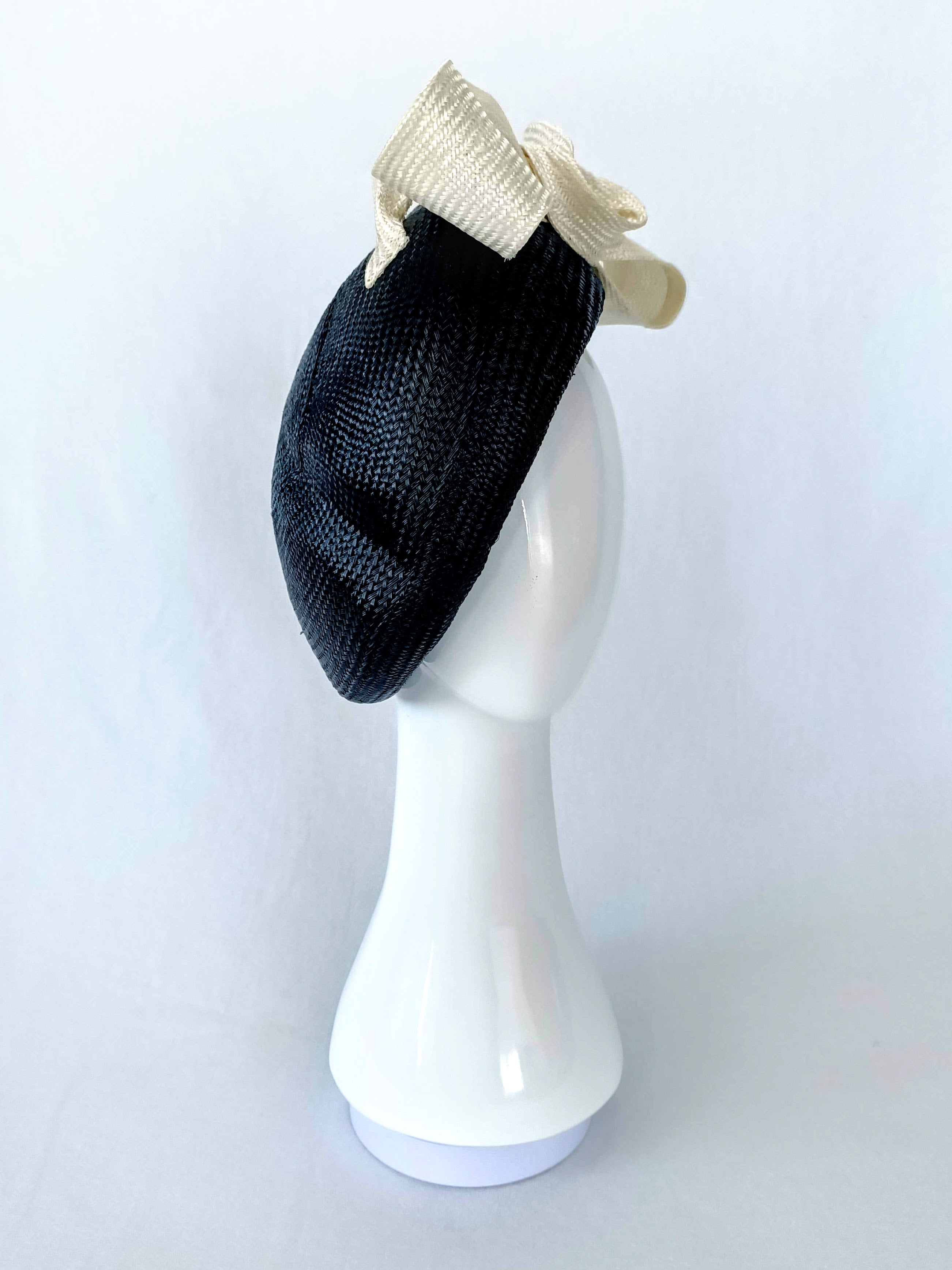 Suzette beret from the Kathryn Lee Millinery collection featuring straw